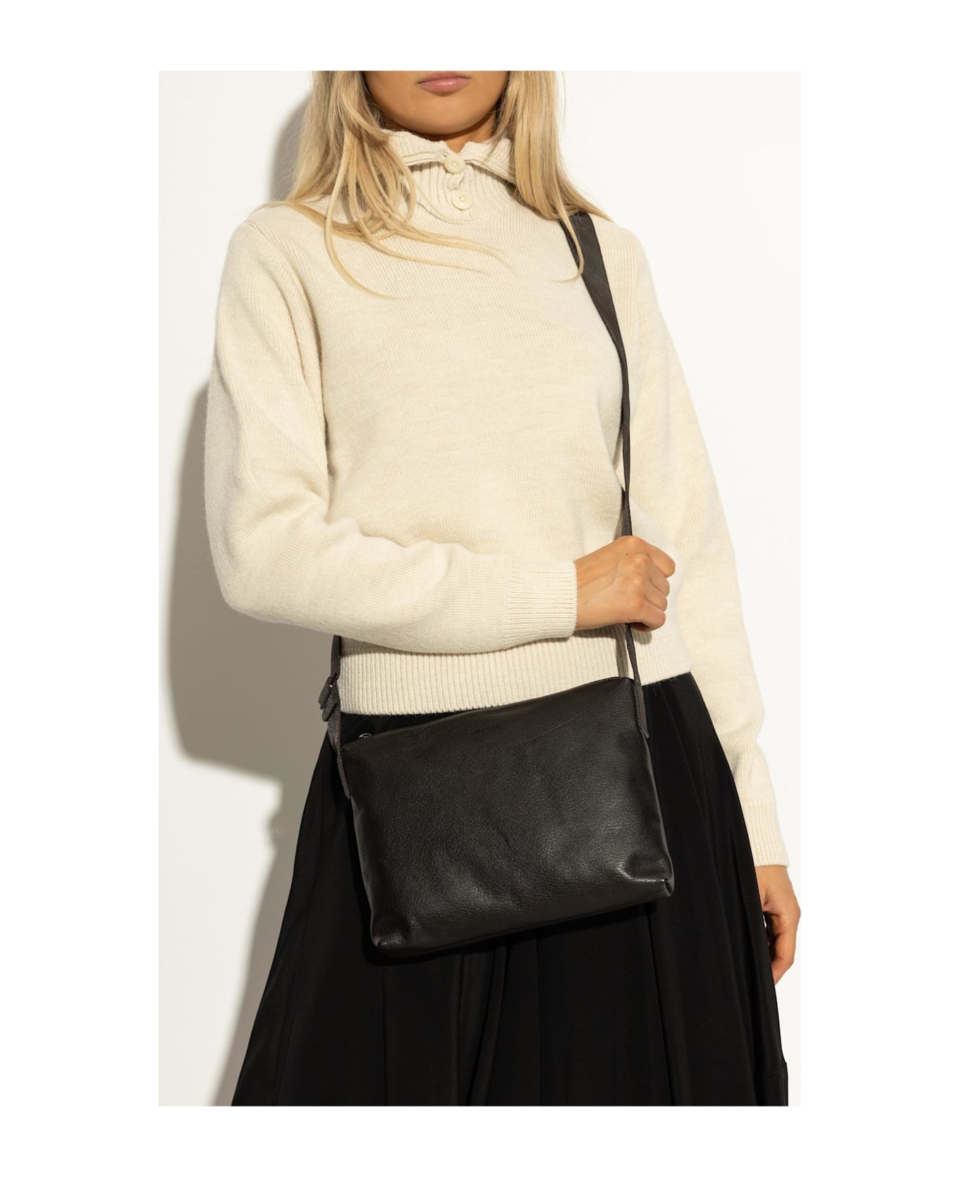 Lemaire Shoulder Bag 
folio Small` - BROWN