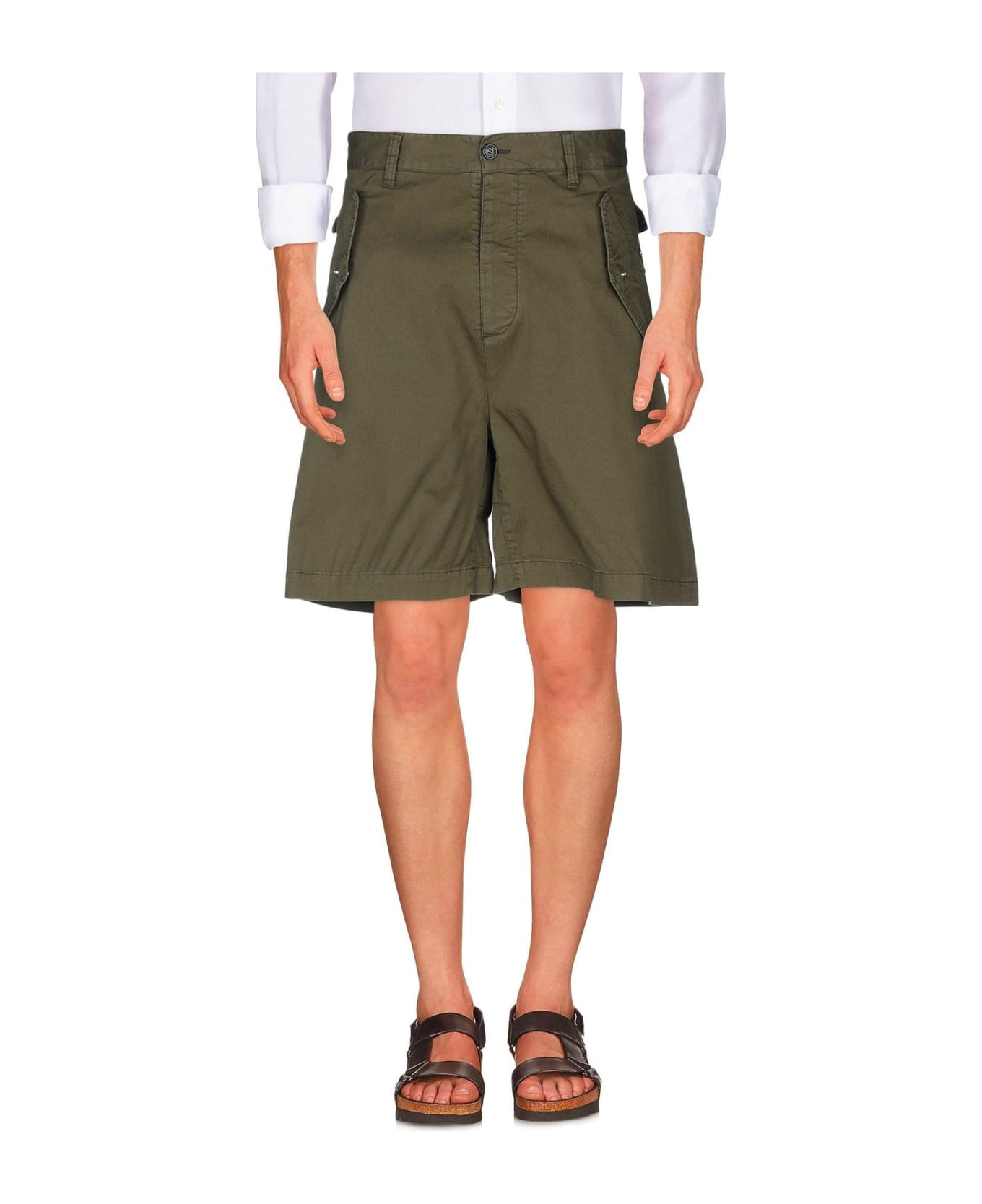 Dsquared2 Cotton Shorts - Green