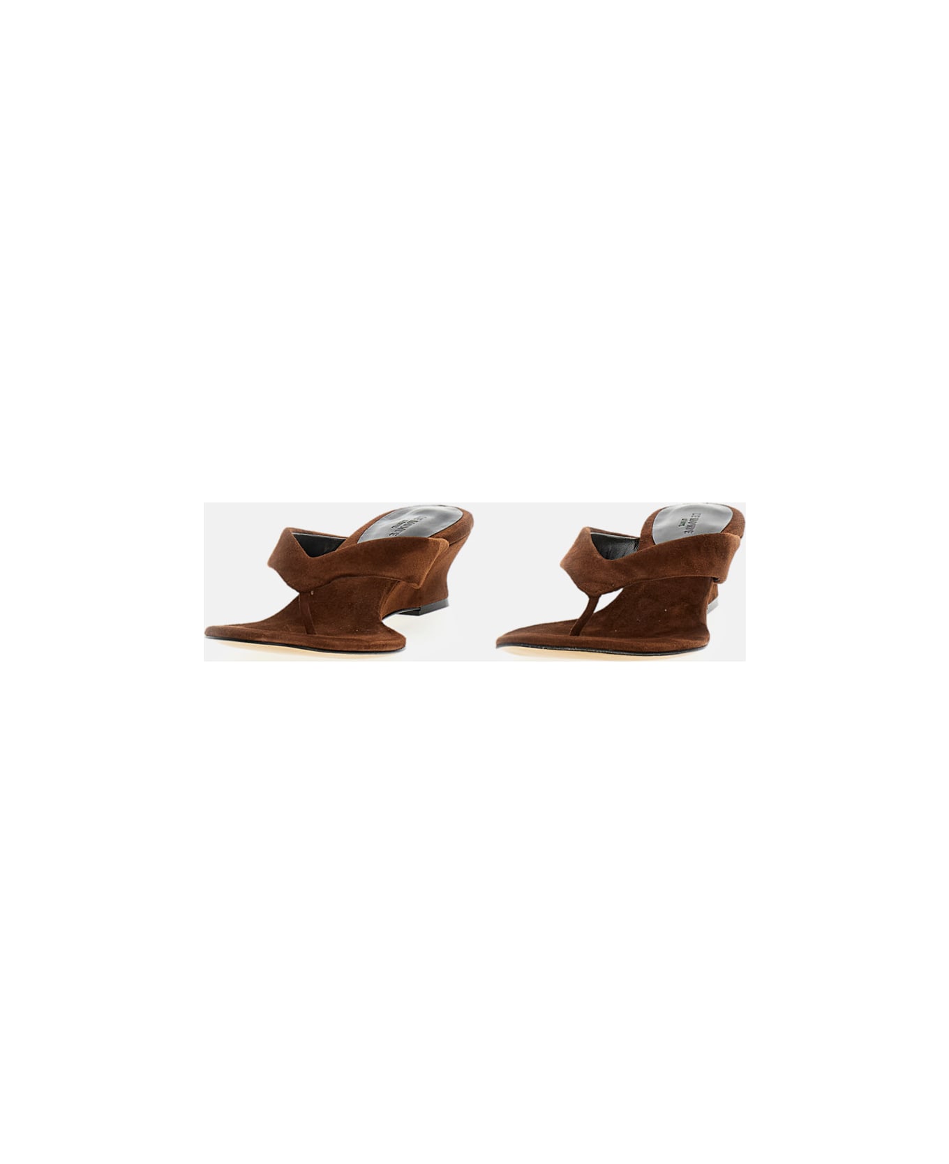Le Monde Beryl Micro Wedge Flip-flops - Brown