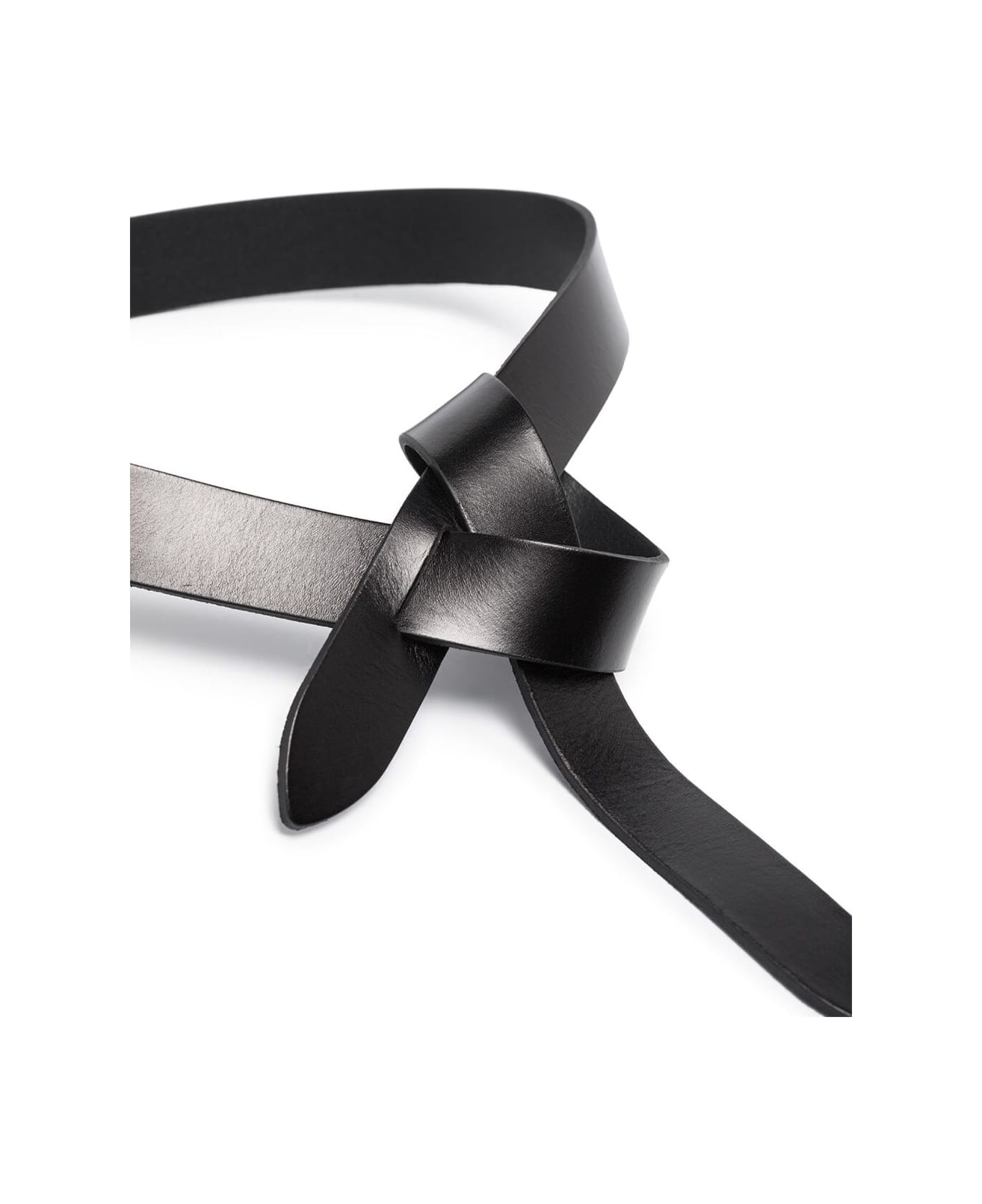 Isabel Marant Lecce Black Belt In Leather Woman - Black