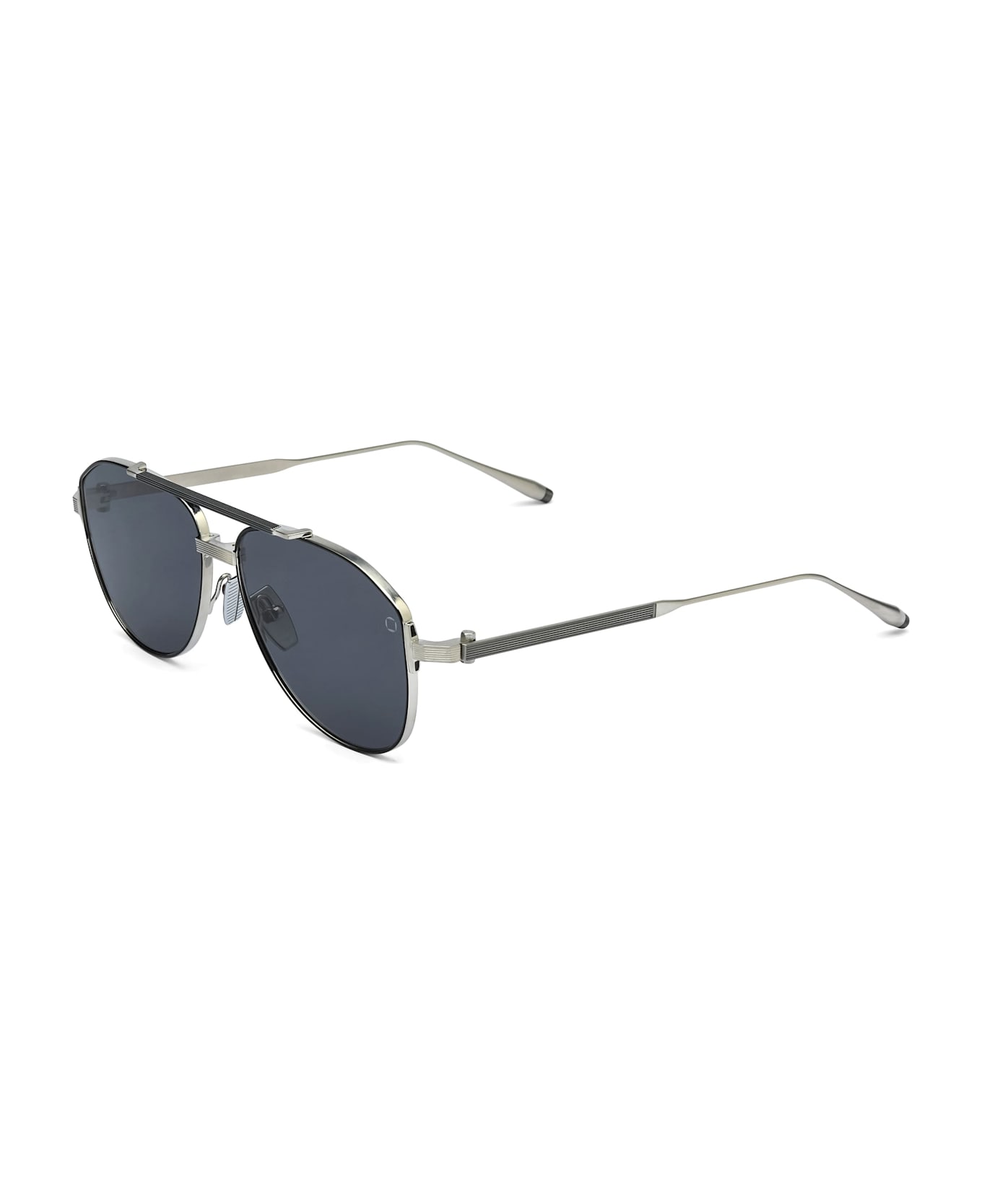 Akoni Helios - Brushed Silver / Black Rhodium Sunglasses - silver/black