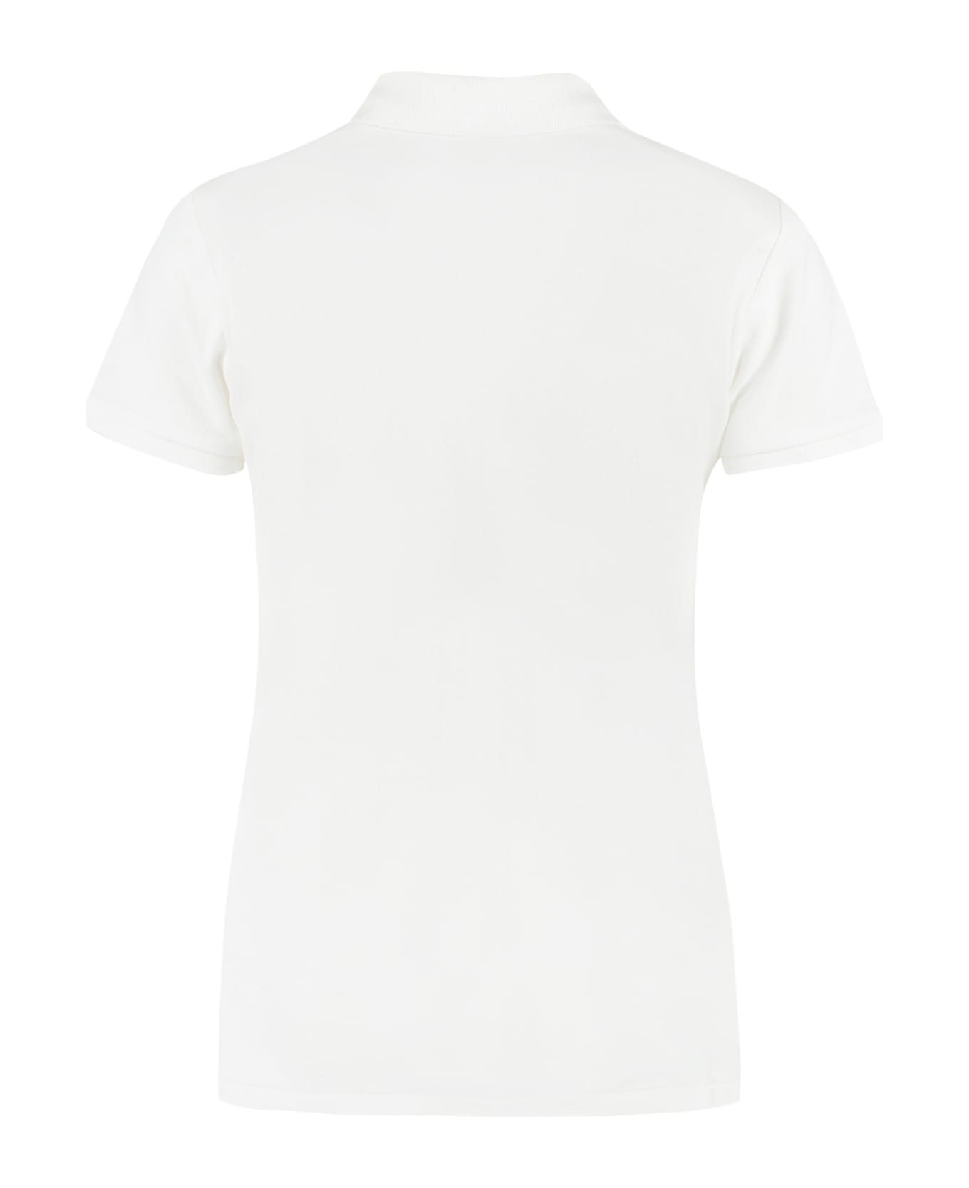 Ralph Lauren Stretch Cotton Piqu Olo Shirt - WHITE