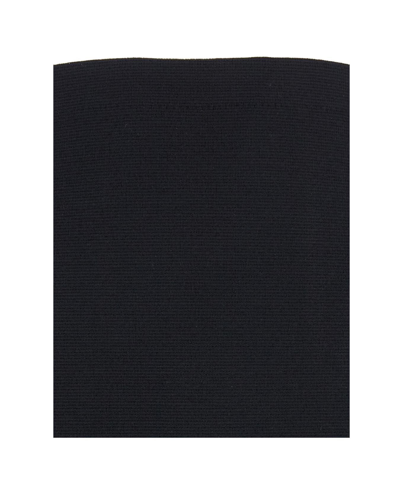 SEMICOUTURE Knit Midi Skirt - Black