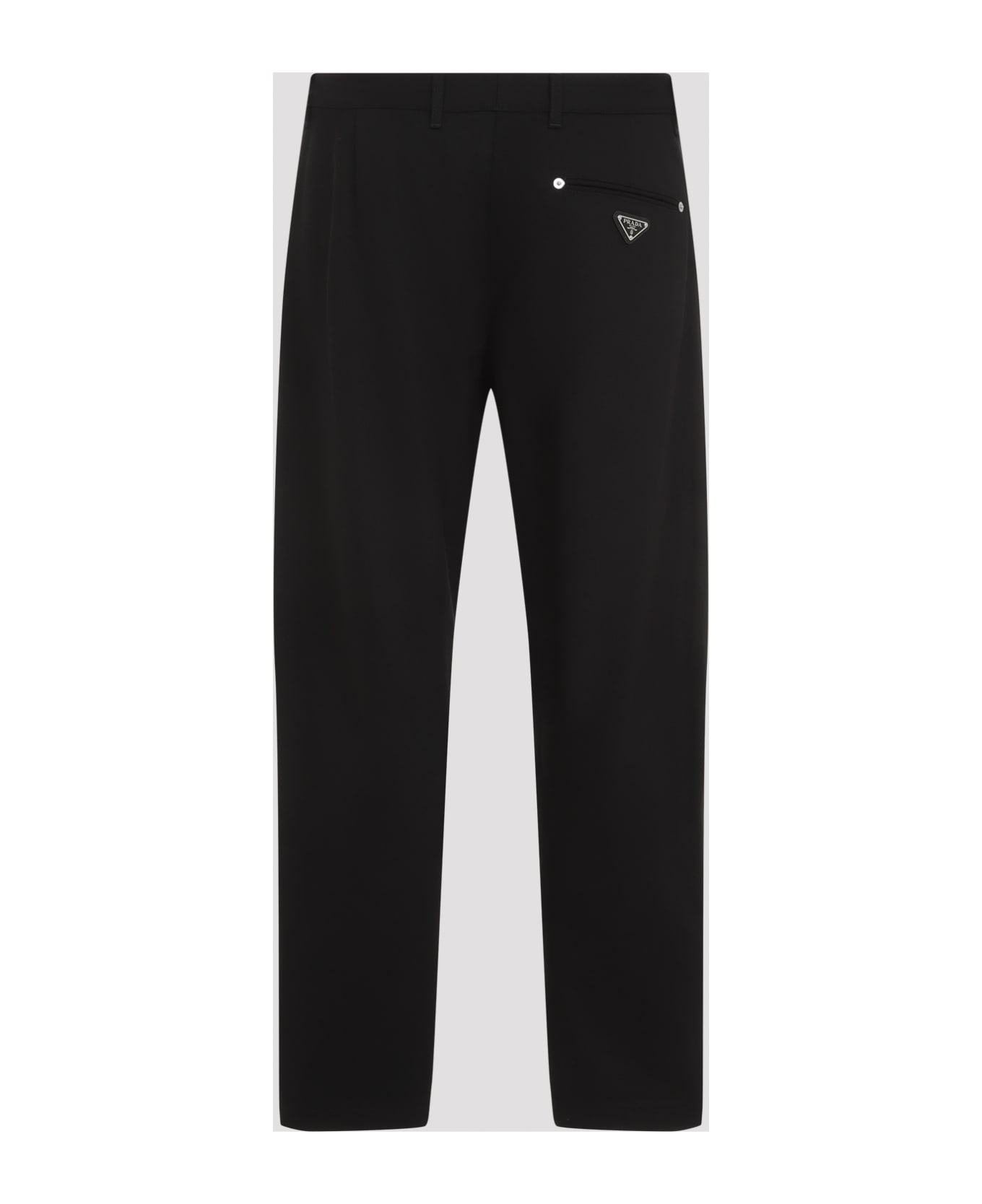 Prada Cotton Trousers - Nero