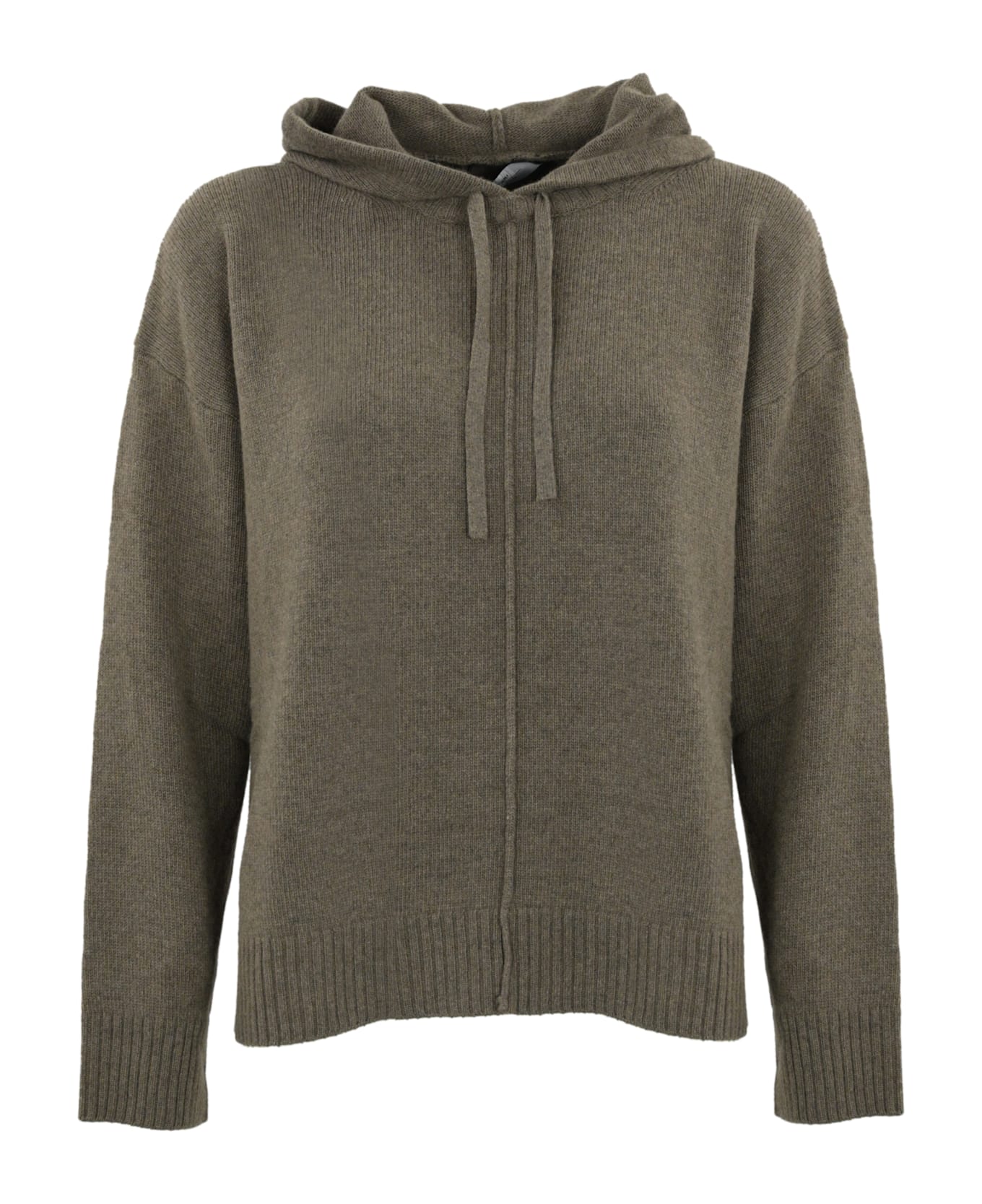 Weekend Max Mara Cashmere Knit Sweatshirt With Hood - Brown