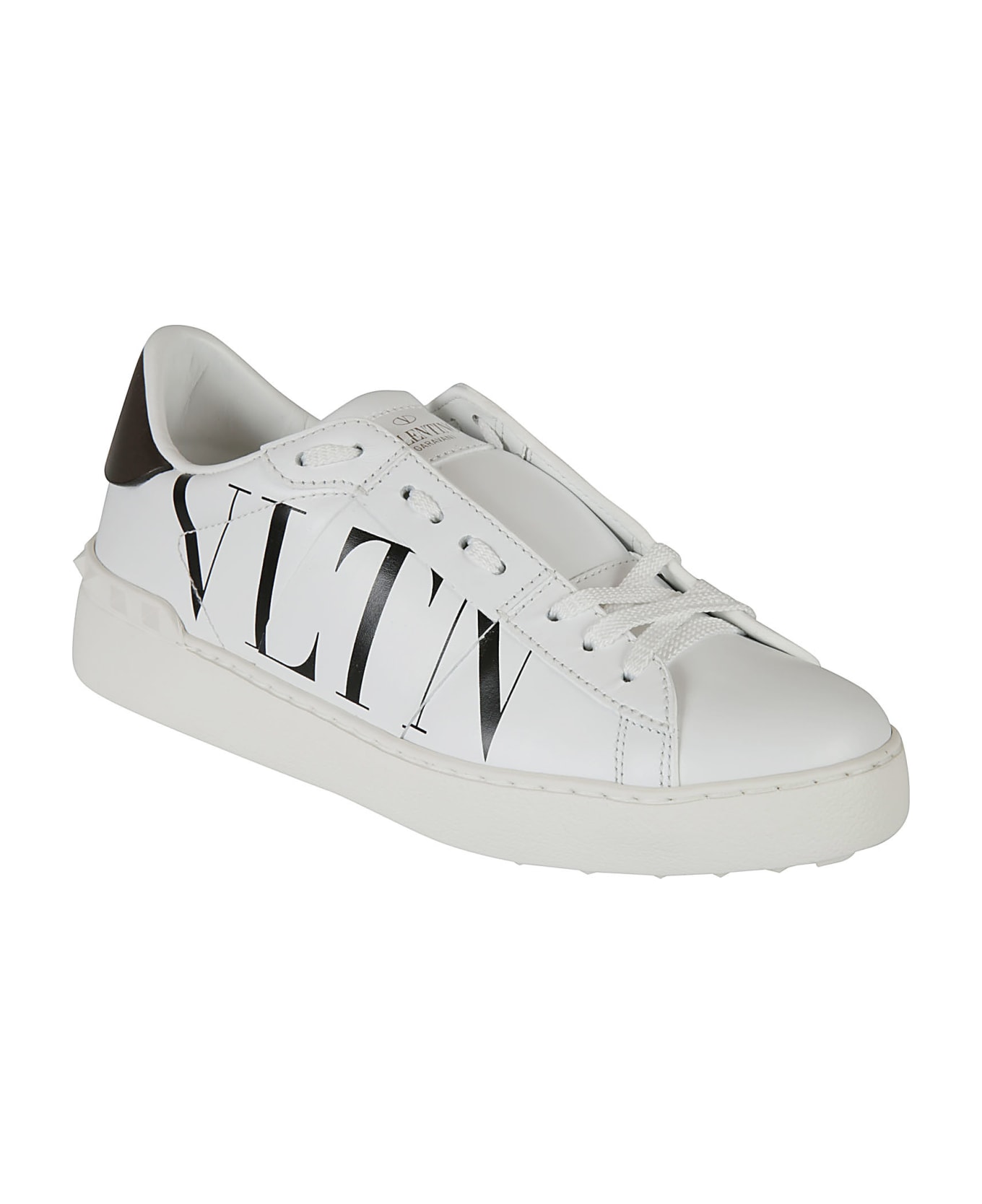 Valentino Garavani Sneakers Open Vltn - Bianco Nero Dark Rutenio Bianco