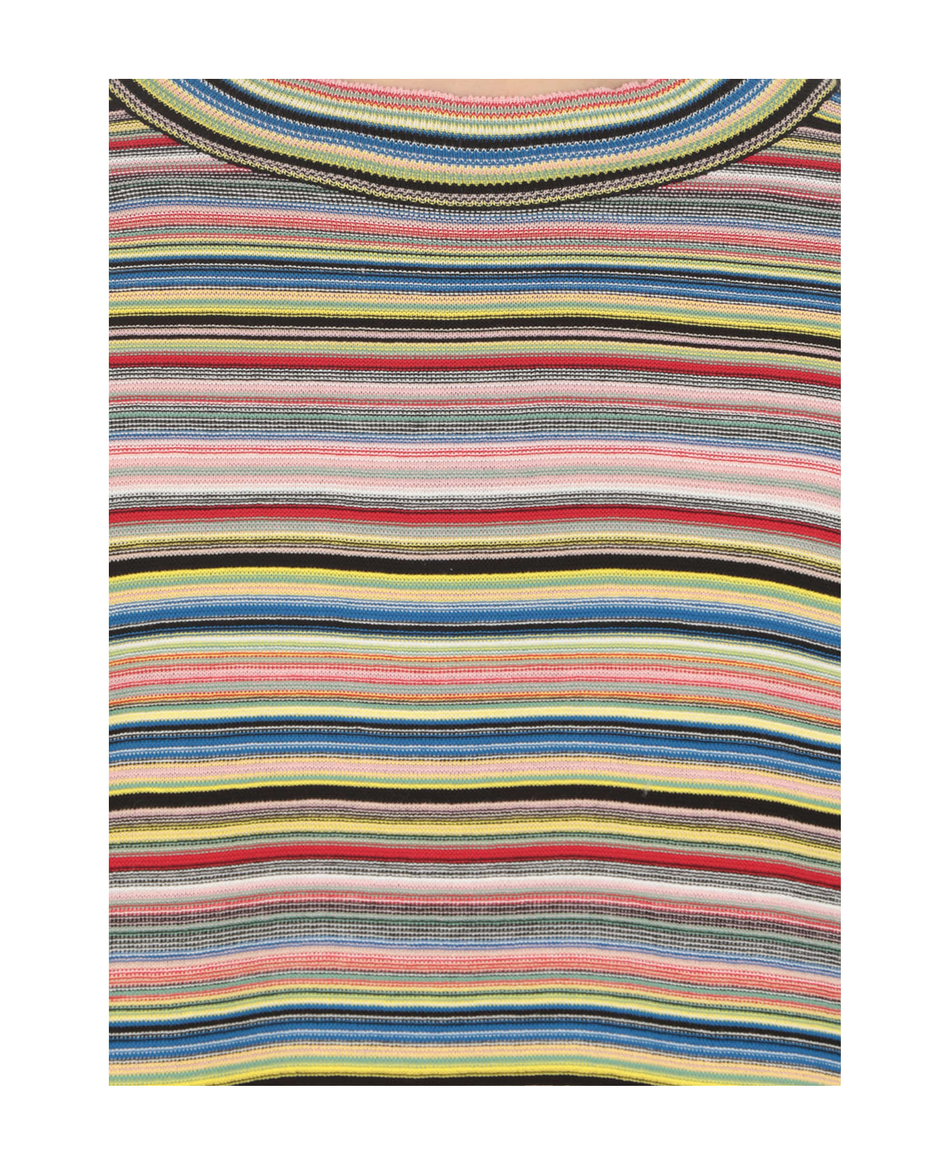Maison Margiela Striped Knitted Long-sleeved T-shirt - MultiColour