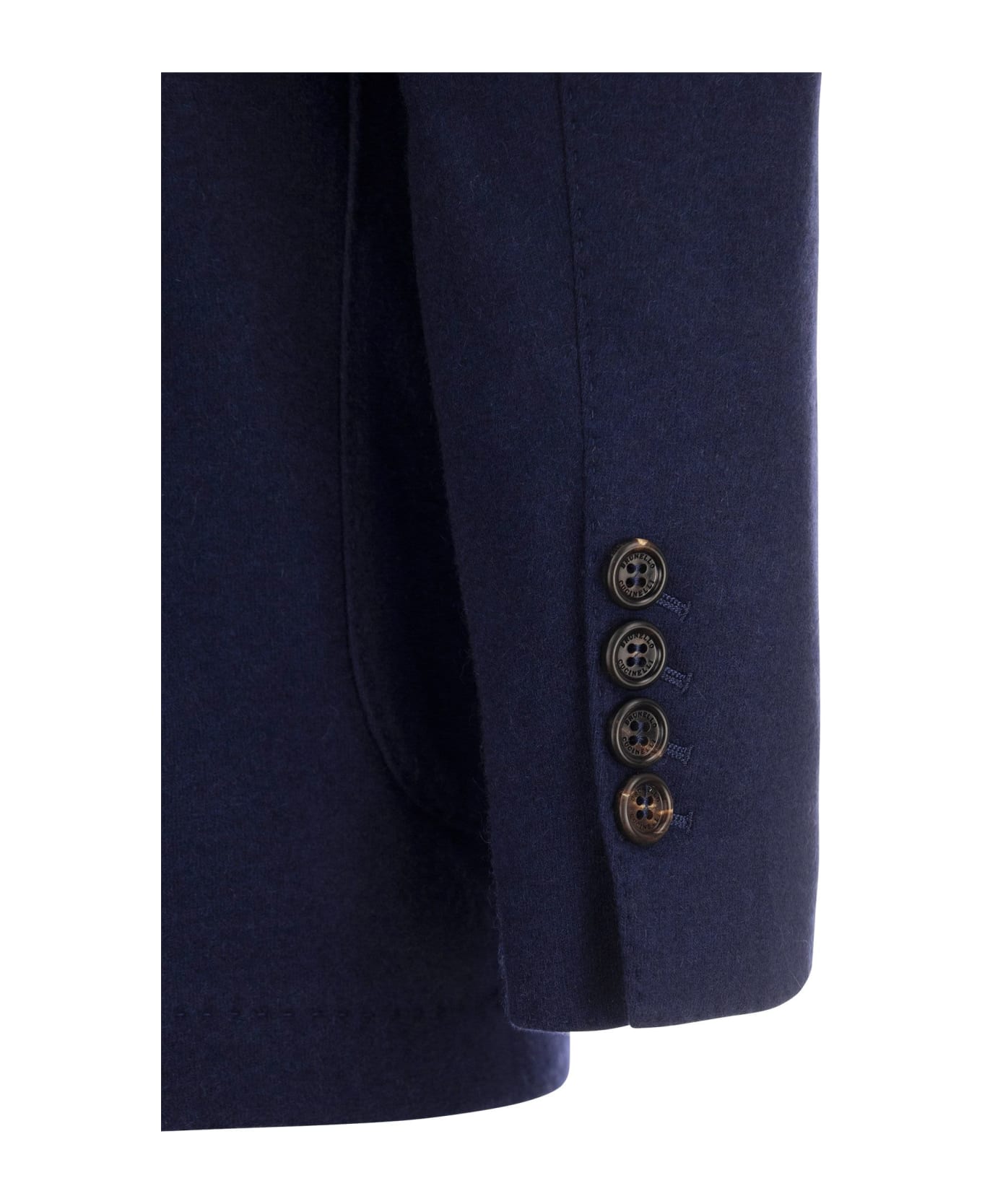 Brunello Cucinelli Cashmere Jersey Blazer With Patch Pockets - Cobalt スーツ