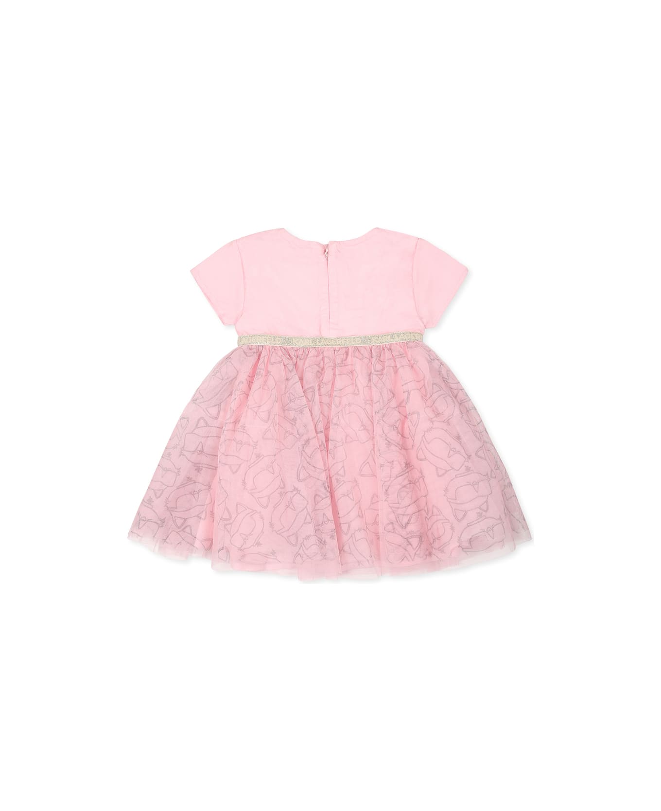 Karl Lagerfeld Kids Pink Dress For Bbay Girl With Choupette - Pink