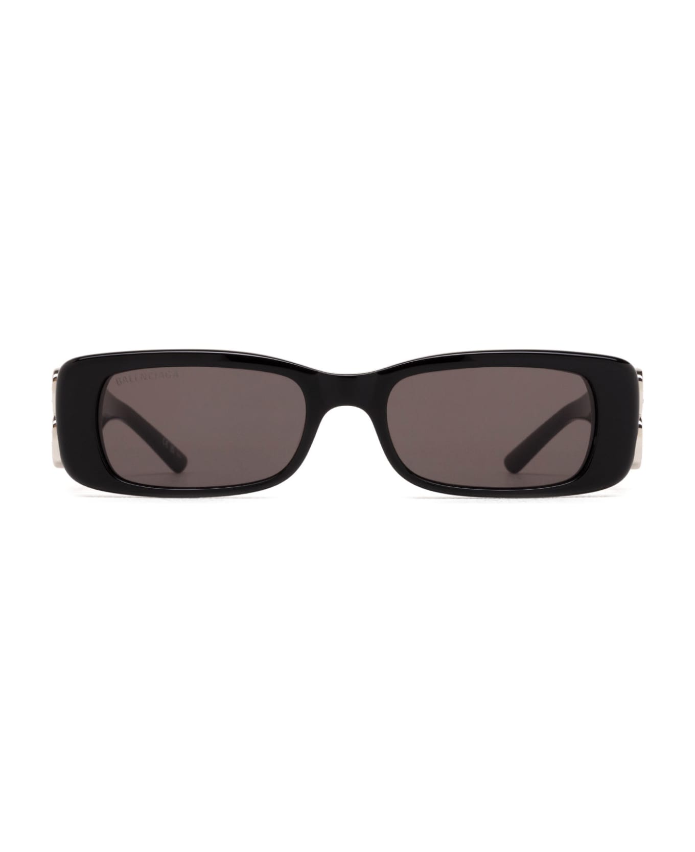 Balenciaga Eyewear Crystal Embellished Bb Hinge Rectangular Lens Sunglasses - Black サングラス