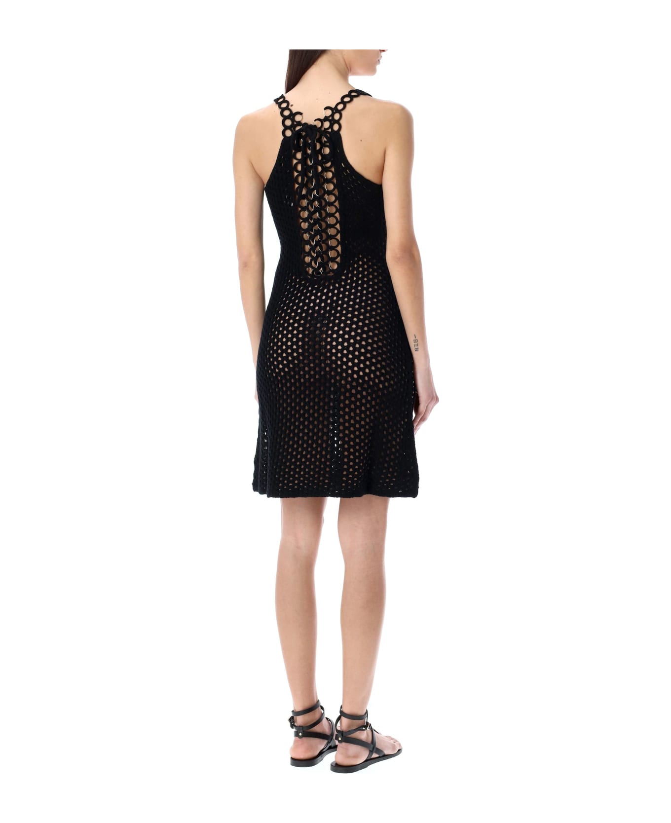 Chloé Crochet Tank Dress - BLACK