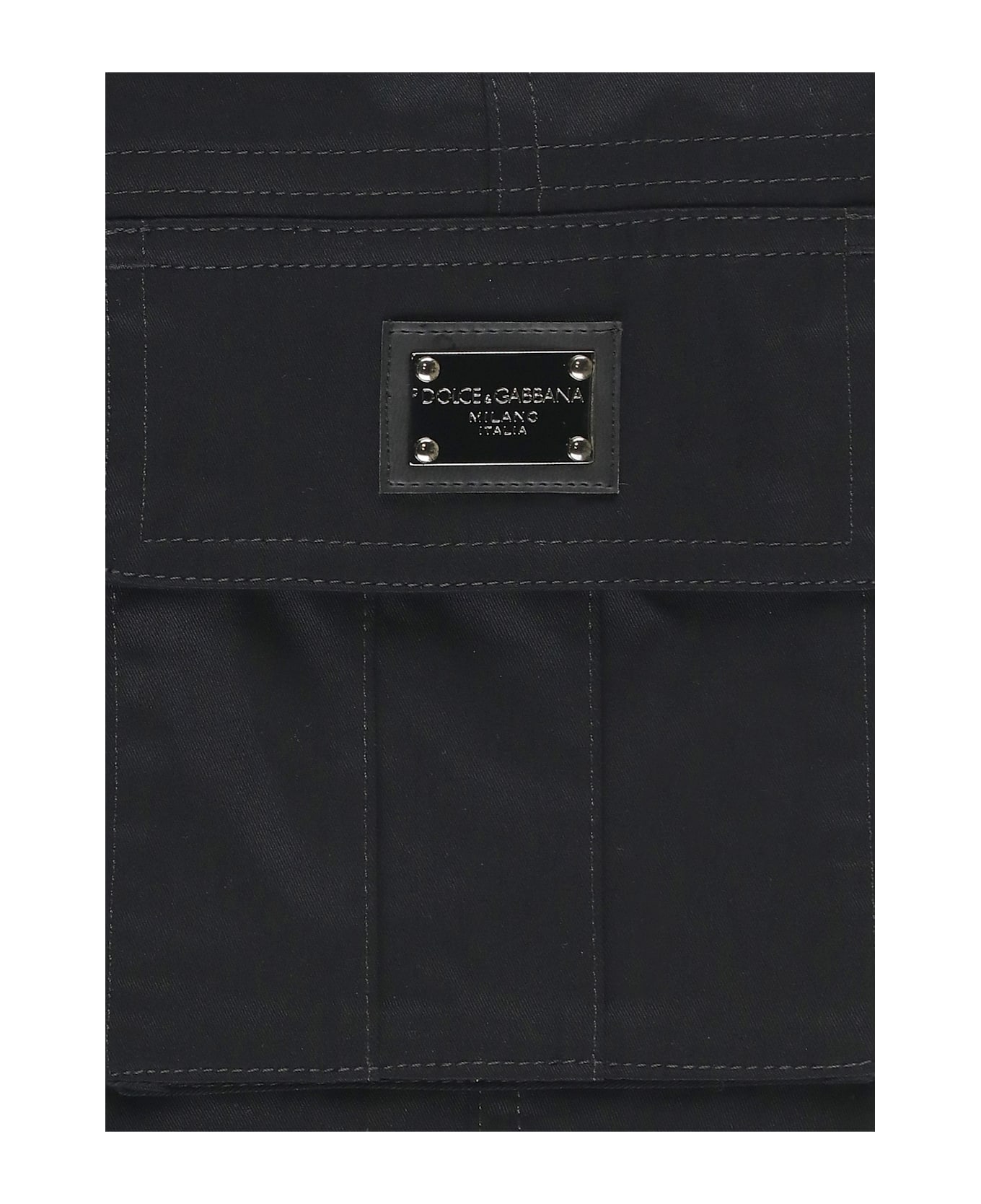 Dolce 
Gabbana Cotton Cargo Pants - Black