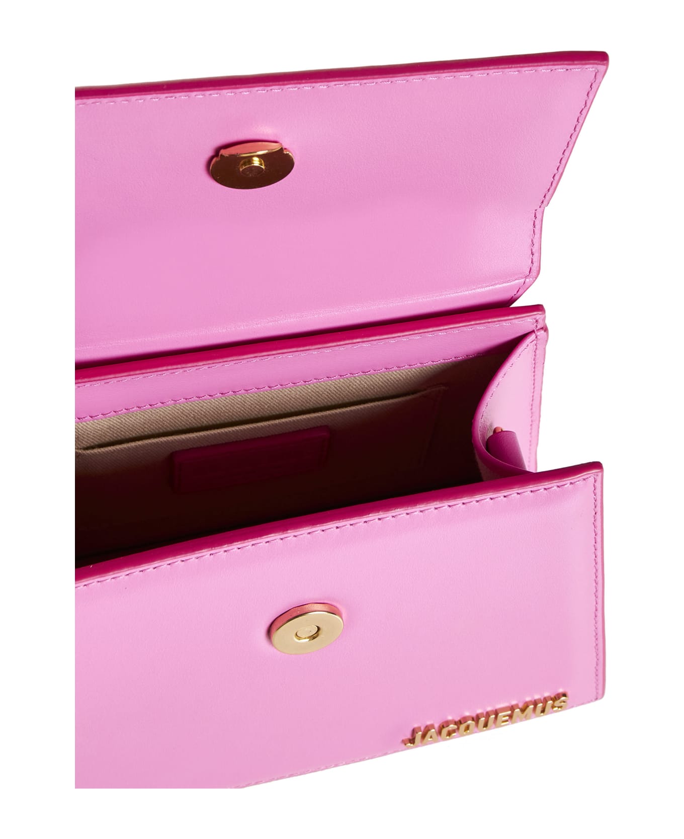 Jacquemus Le Chiquito Noeud Leather Shoulder Bag - Neon pink