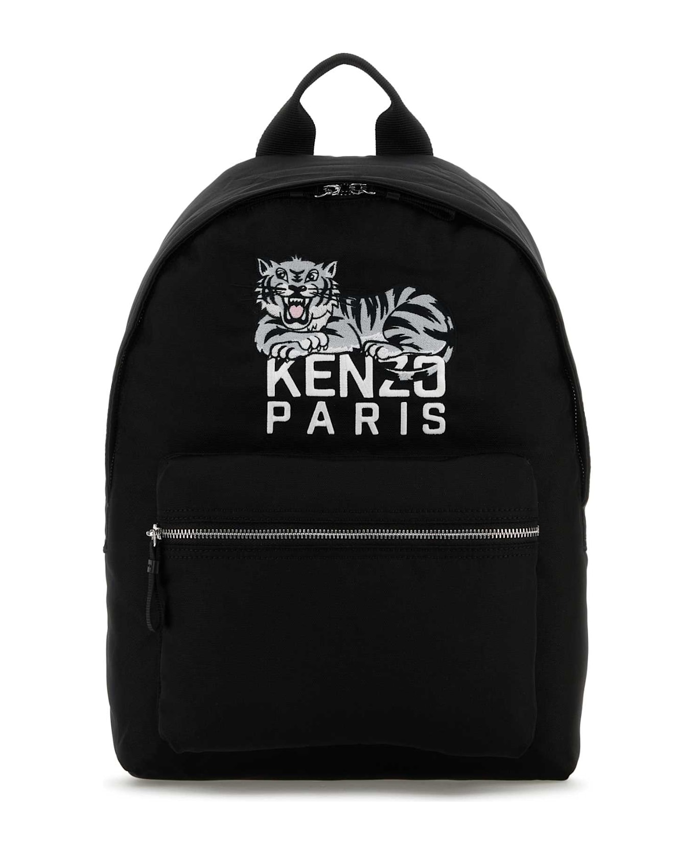 Kenzo Black Fabric Kenzo Happy Tiger Backpack - BLACK