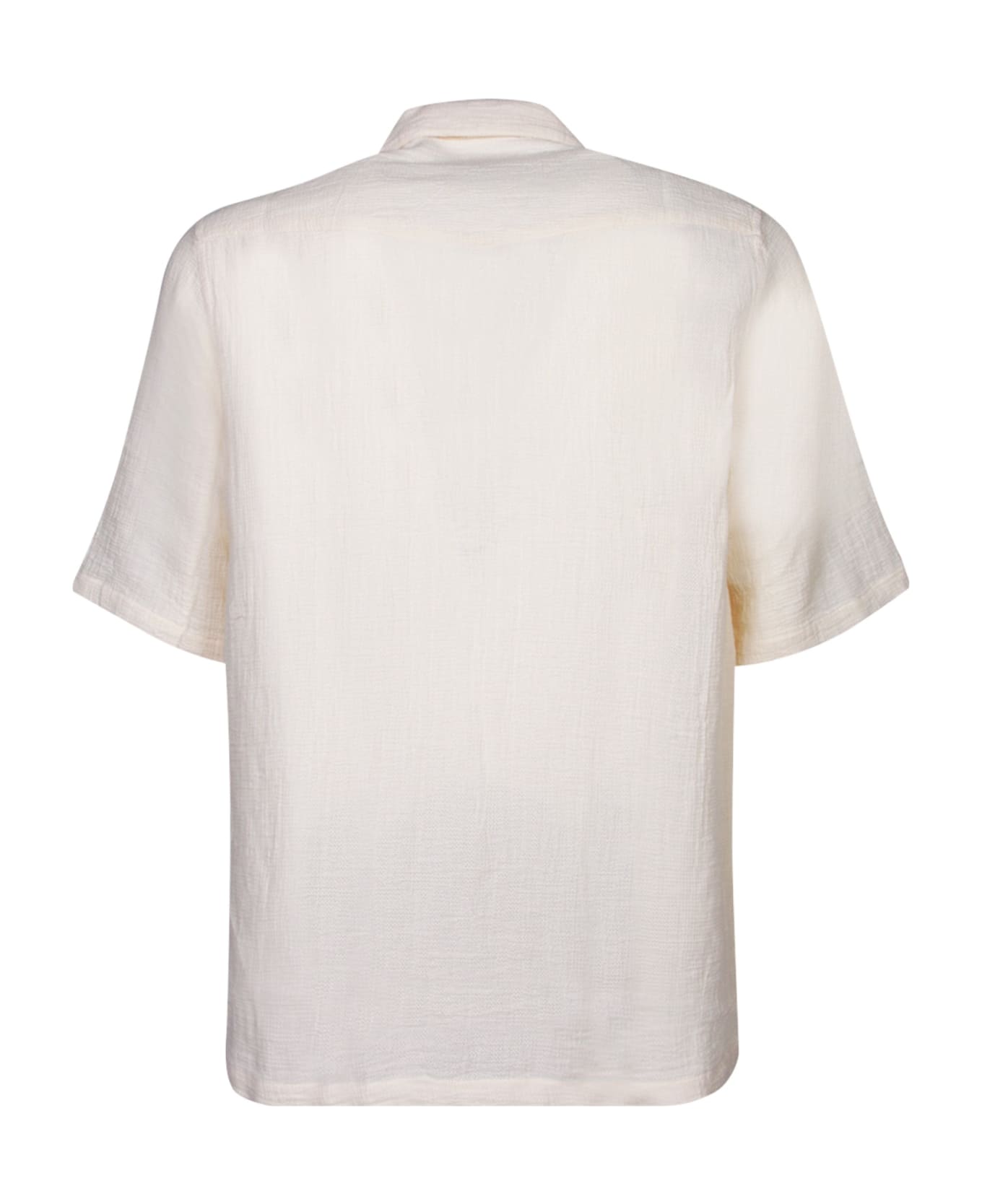 Officine Générale Short Sleeves White Shirt - White