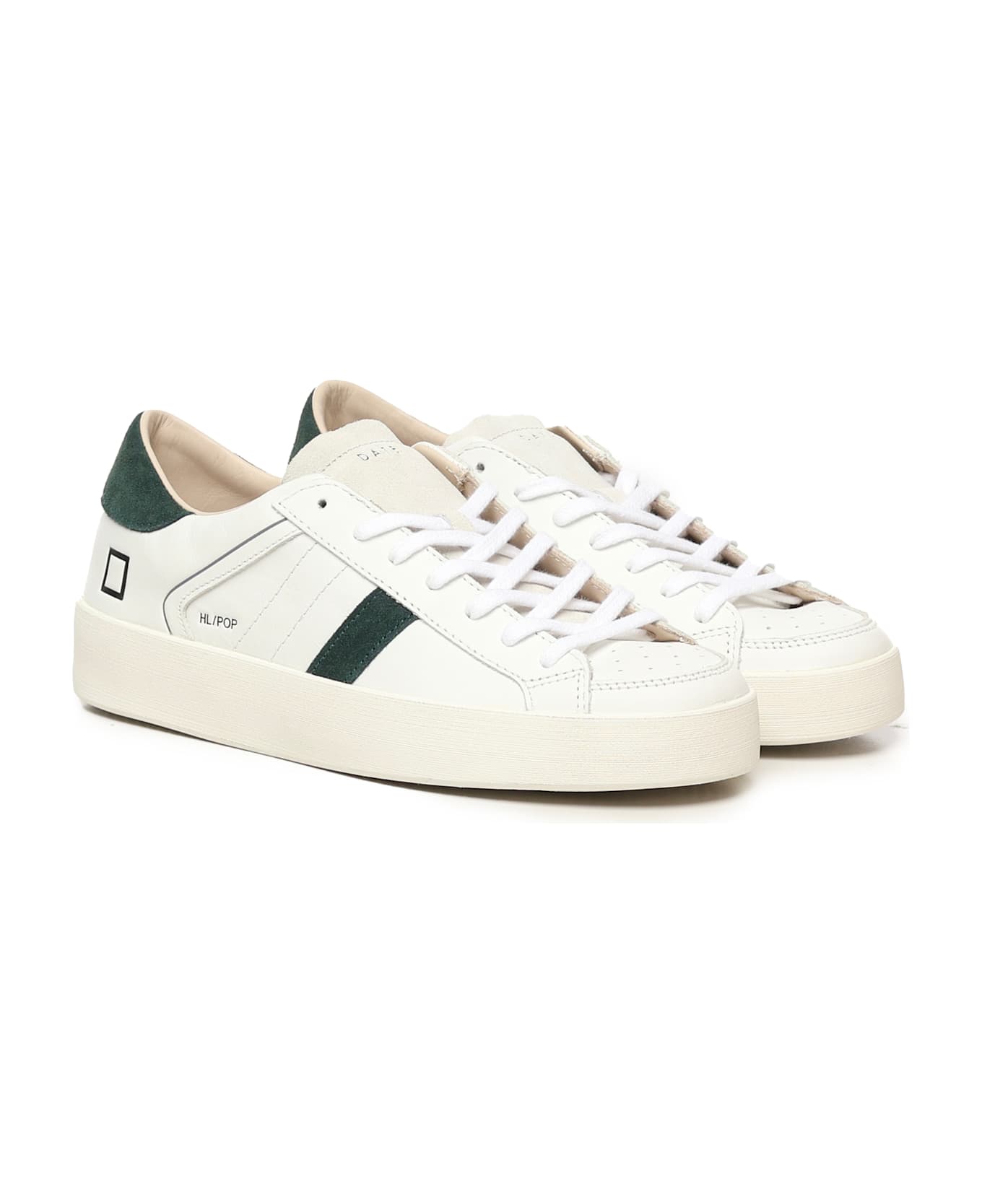 D.A.T.E. Hills Sneakers - White-green