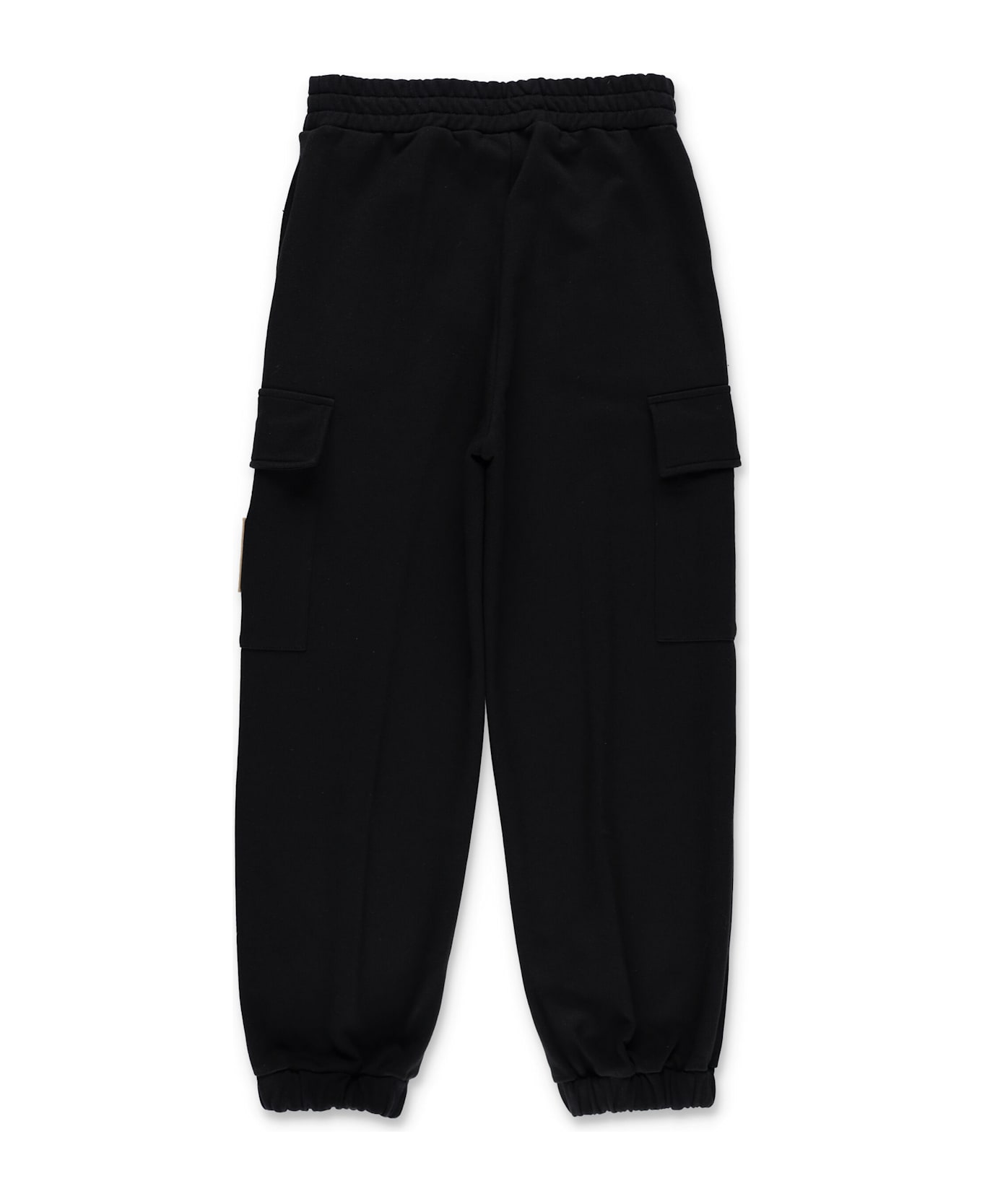 Fendi Kids Black Jogger Pants With Ff Logo - BLACK