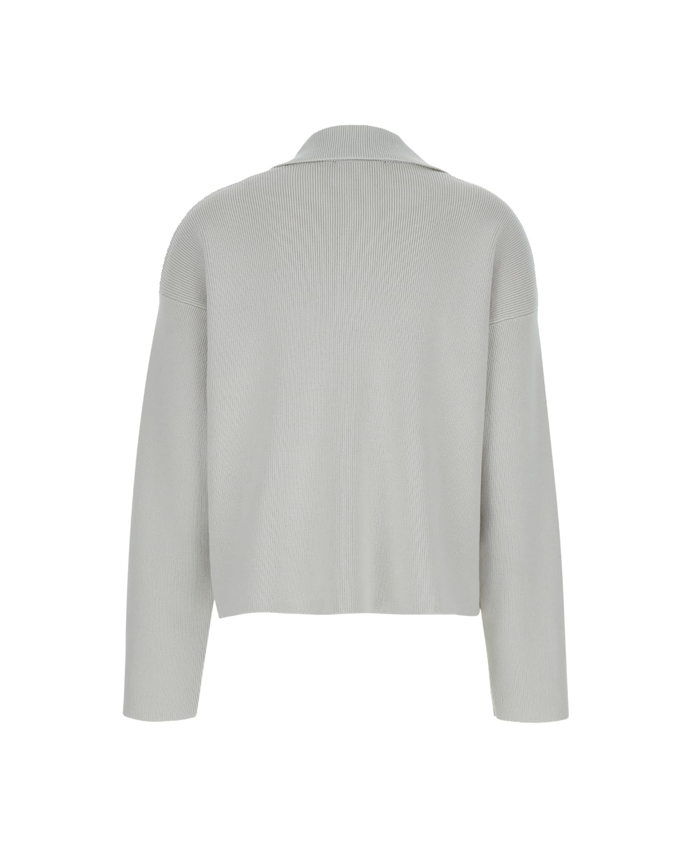Ami Alexandre Mattiussi White Polo Sweater With Embroidered Ami De Coeur Logo In Cotton Woman - White Tシャツ