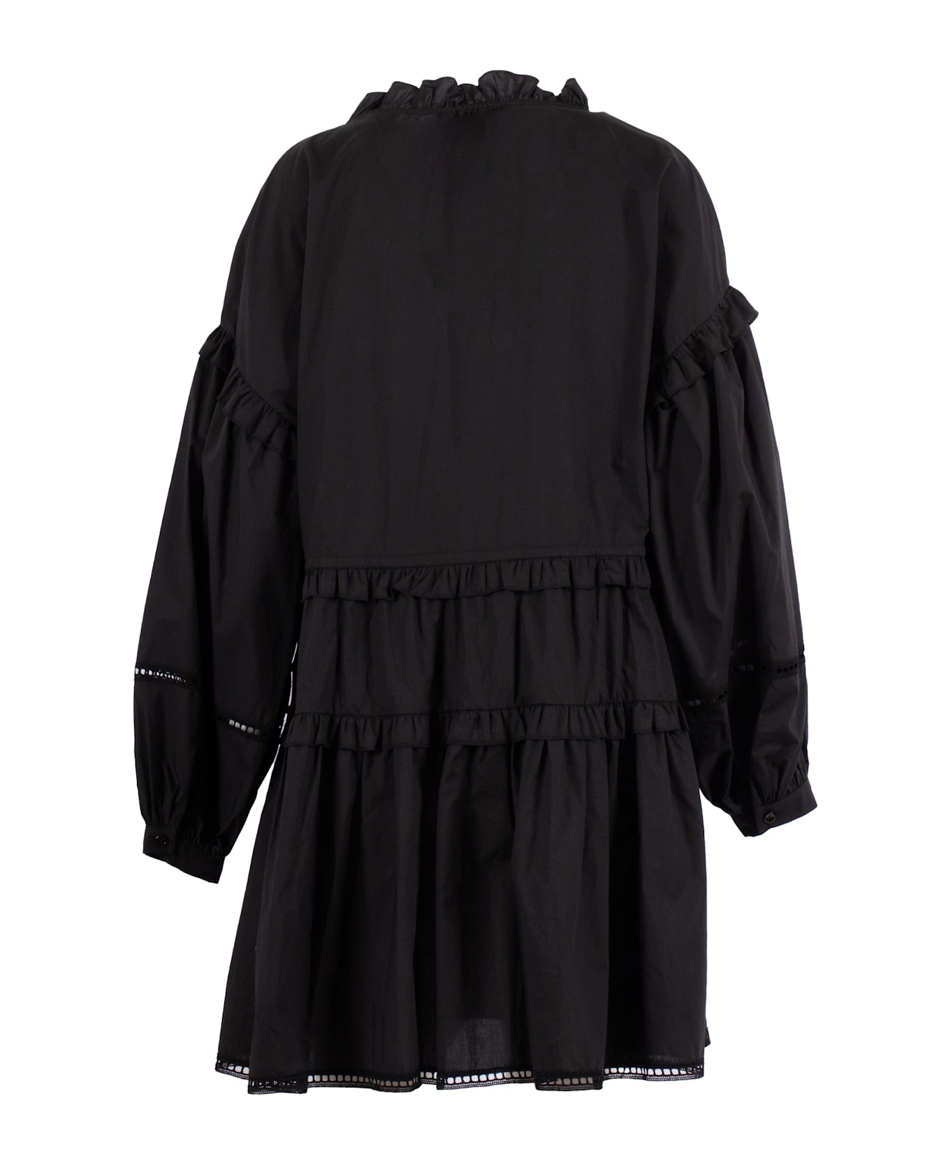 Ermanno Ermanno Scervino L/s Mini Dress - BLACK