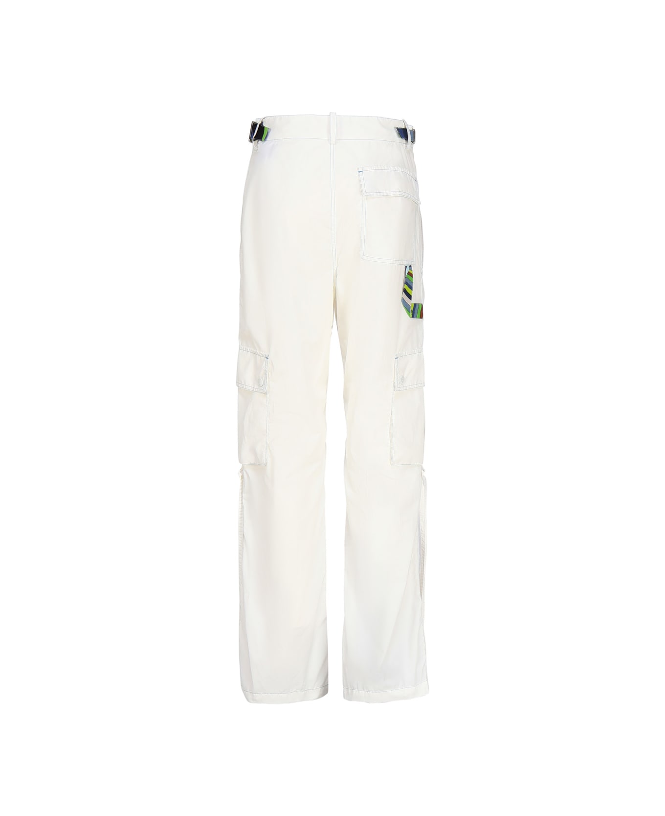 Pucci Iride Cargo Trousers - White