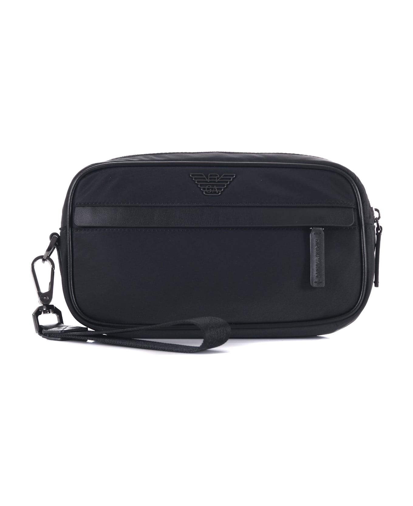 Emporio Armani Nylon Clutch Bag - Black
