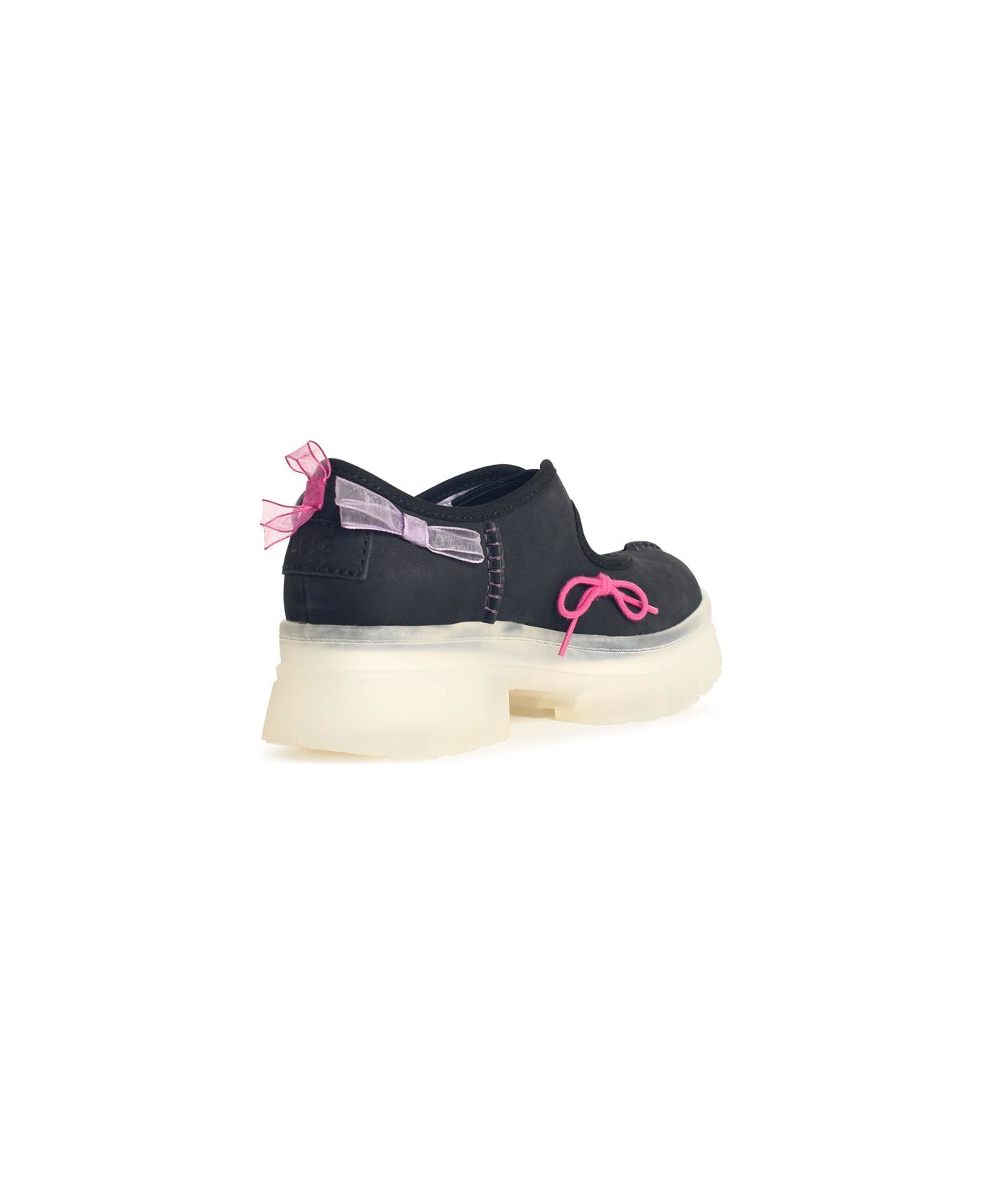 UGG 'areum Mary Jane' Black Leather Sneakers - Black スニーカー