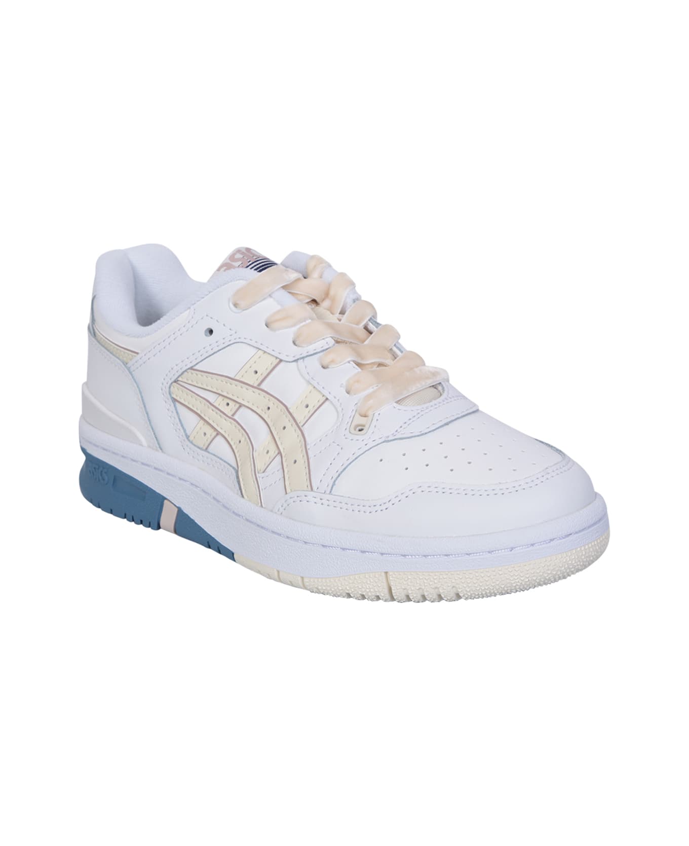 Asics White And Beige Ex89 Sneakers - White