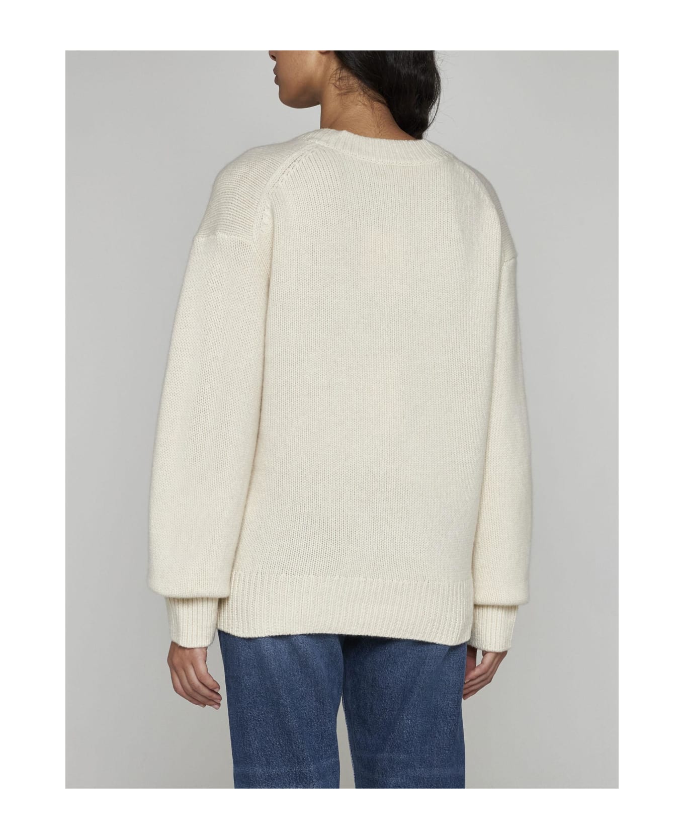 Totême Wool And Cashmere Sweater - SNOW 007