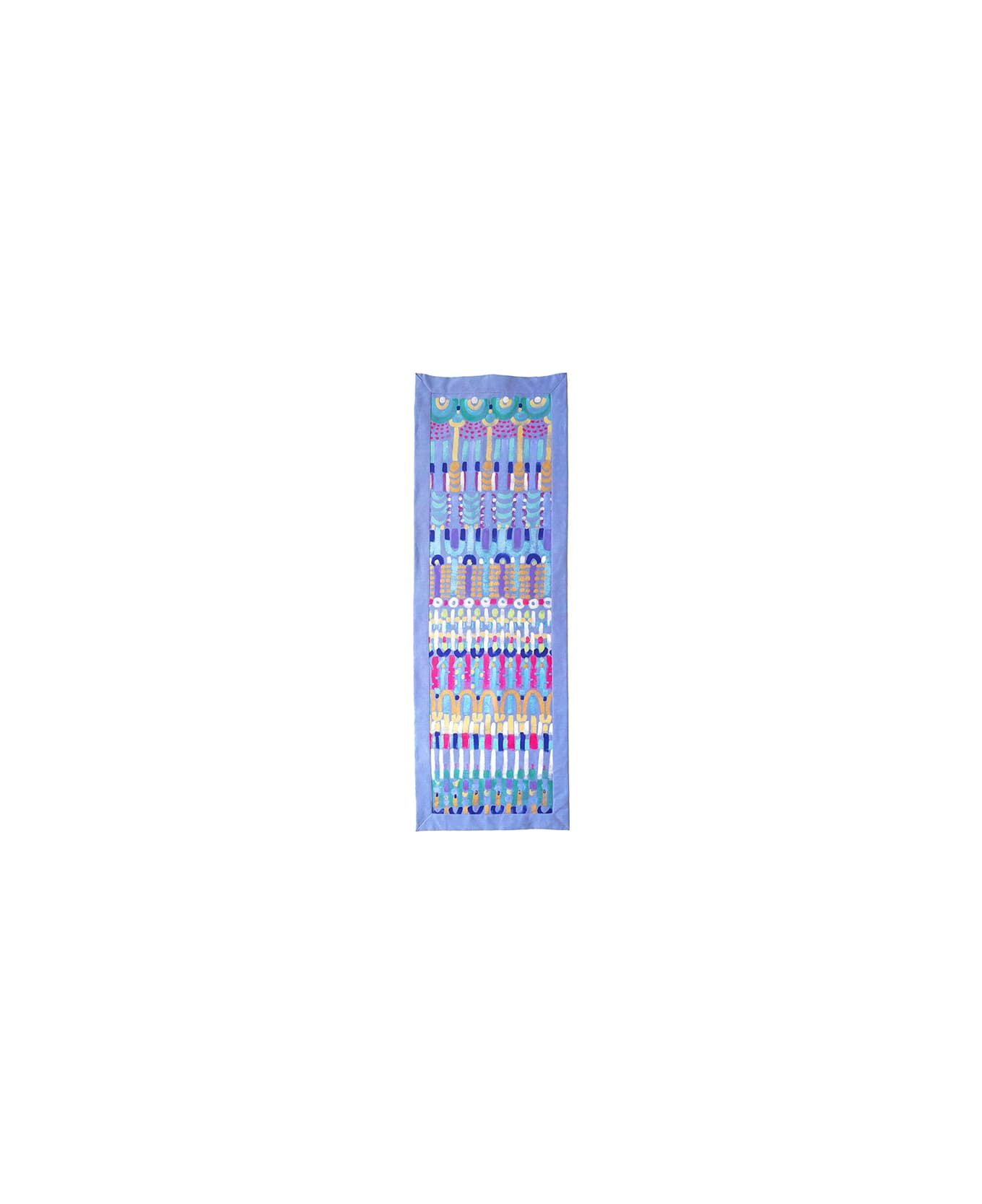 Le Botteghe su Gologone Tapestries Handpainted Colores 50x145 Cm - Blueviolet ラグ＆タペストリー