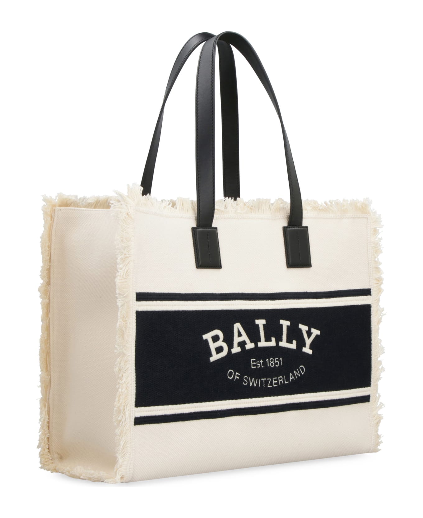 Bally Crystaliaew Canvas And Leather Shopping Bag トートバッグ