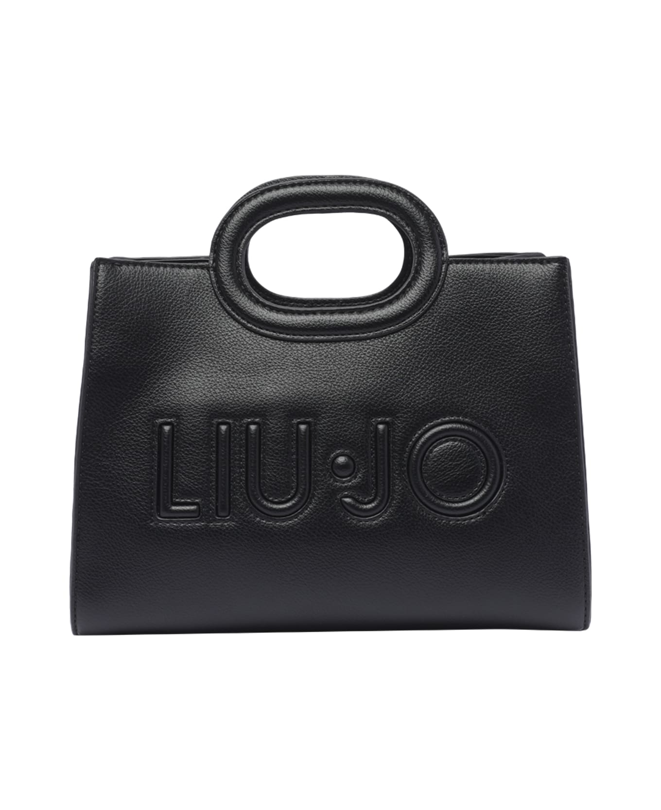 Liu-Jo Small Logo Handbag - Black トートバッグ