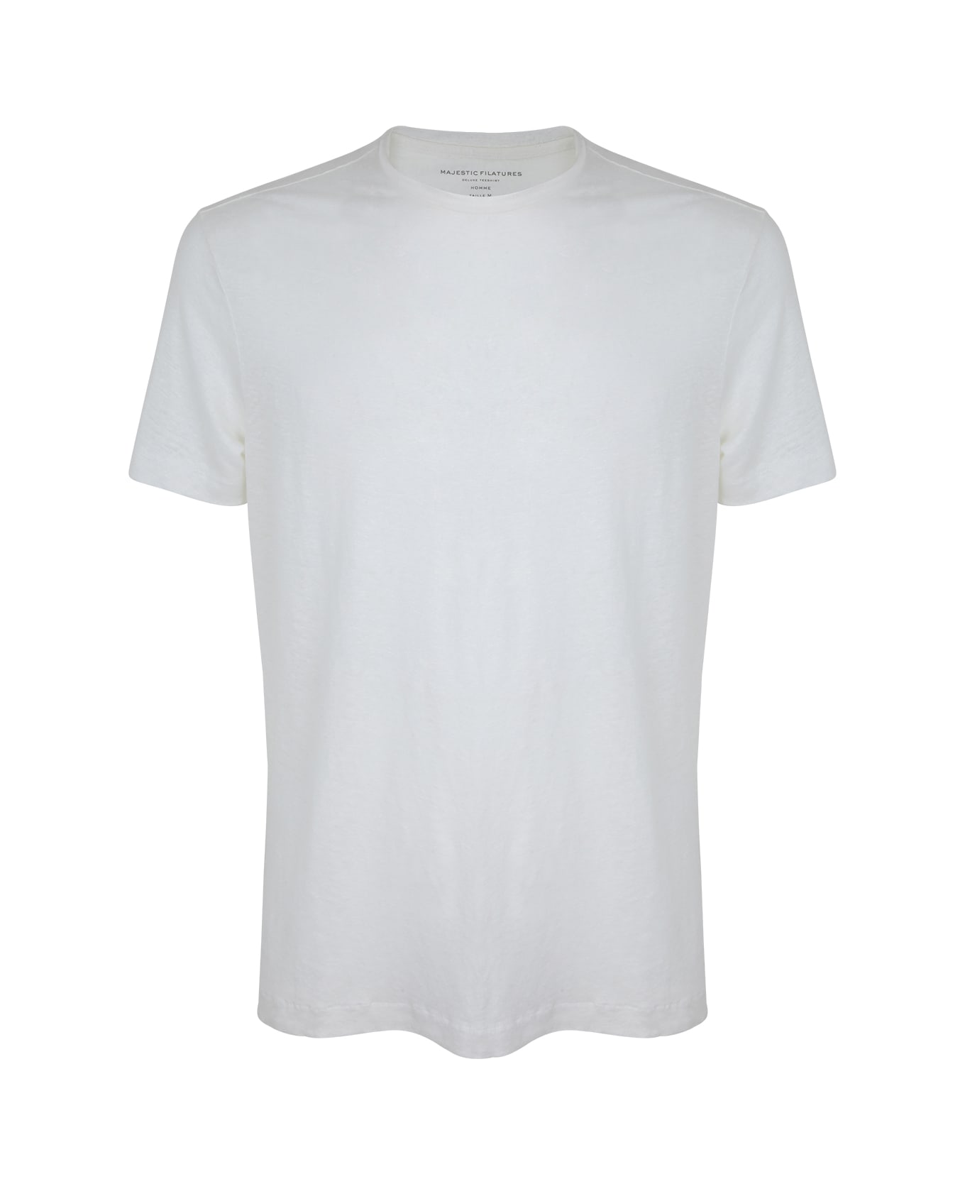 Majestic Filatures Short Sleeves Crew Neck T-shirt - White