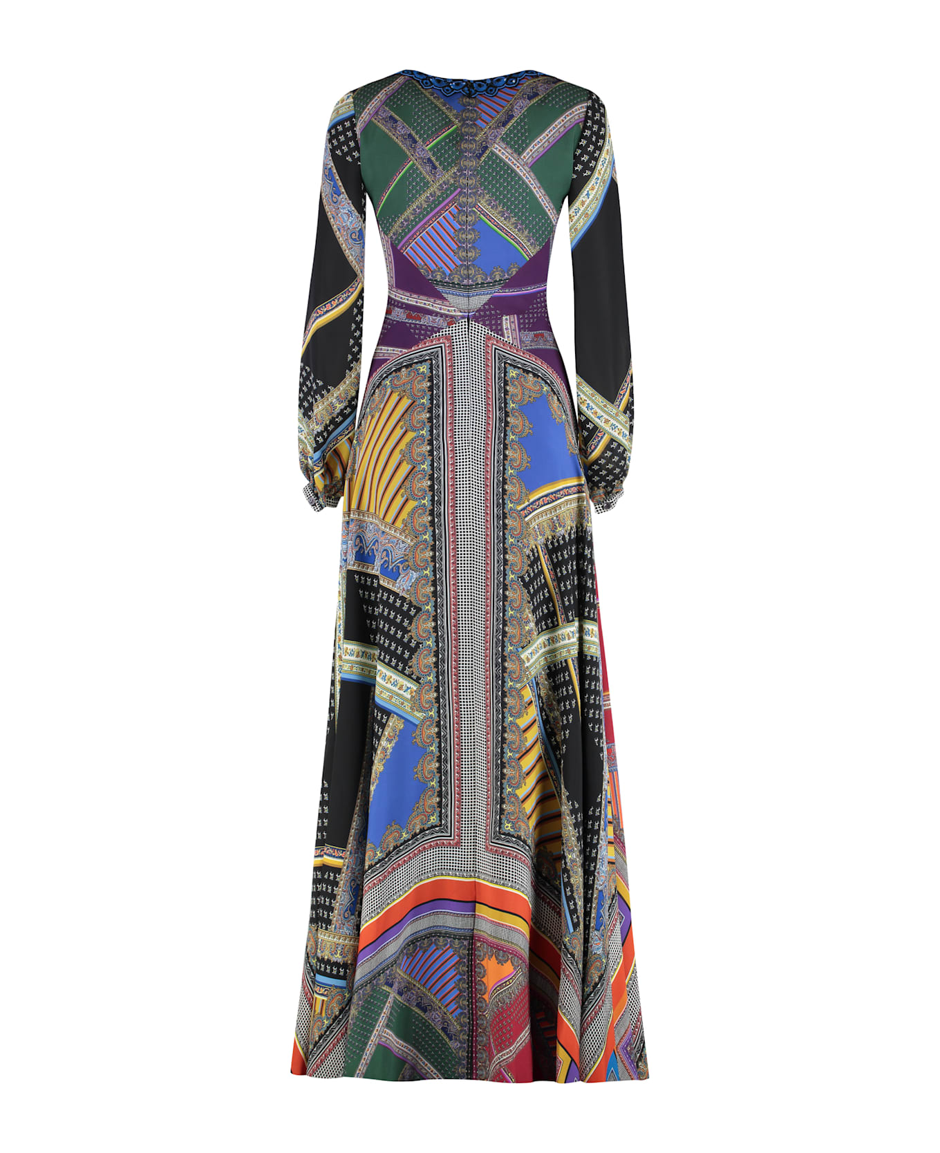 Etro Printed Silk Dress - Multicolor