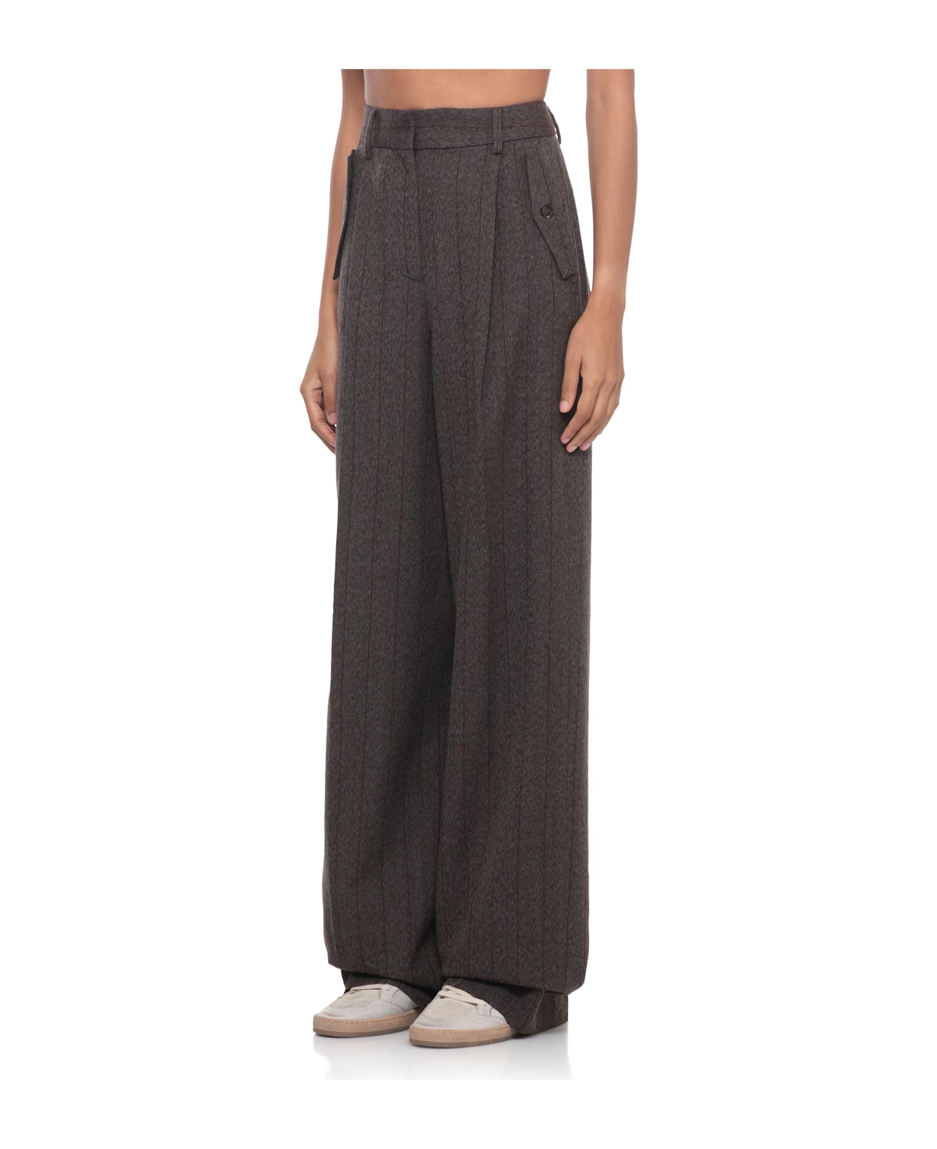 Golden Goose Wool Pants - Brown