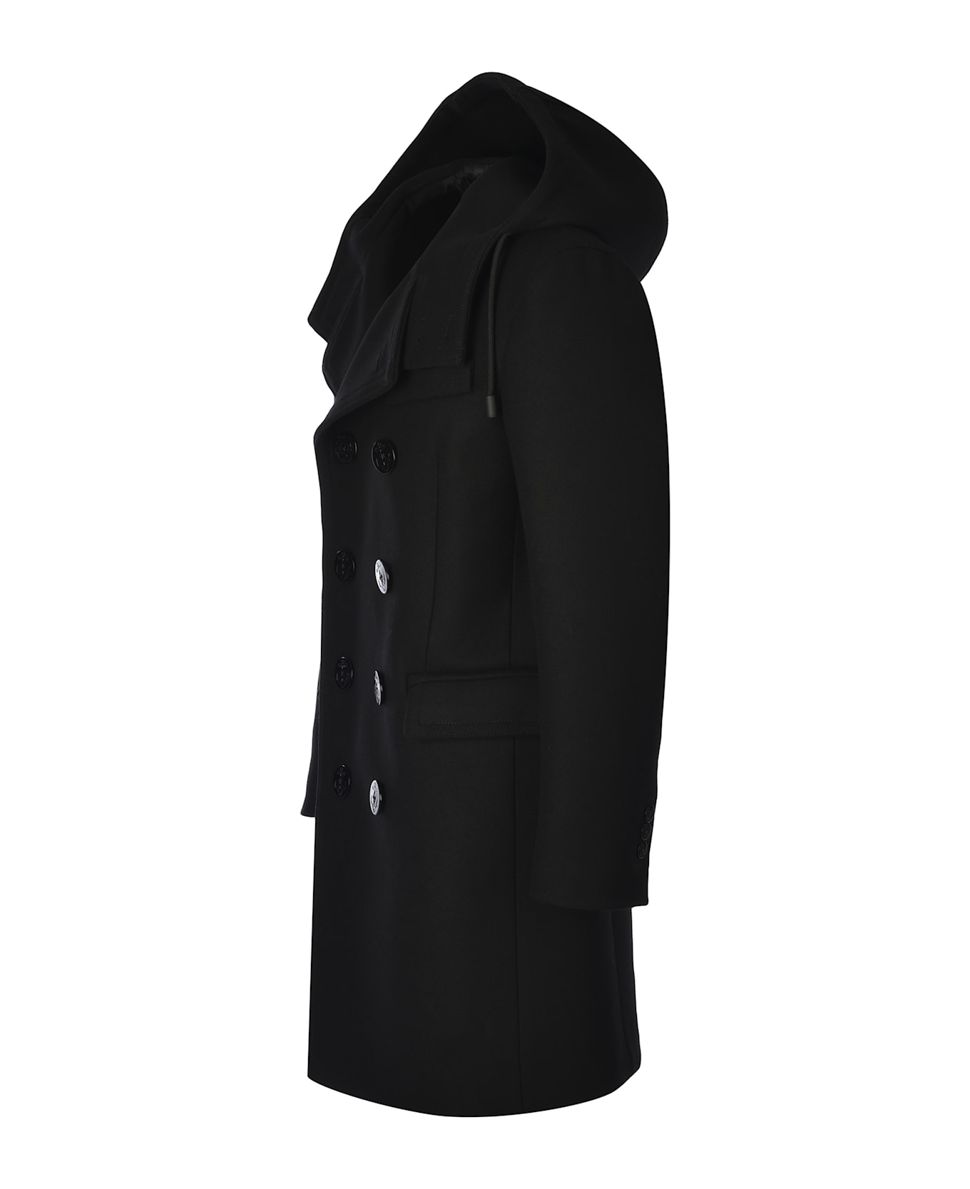 Dsquared2 Coat Dsquared2 Made Of Virgin Wool - Black