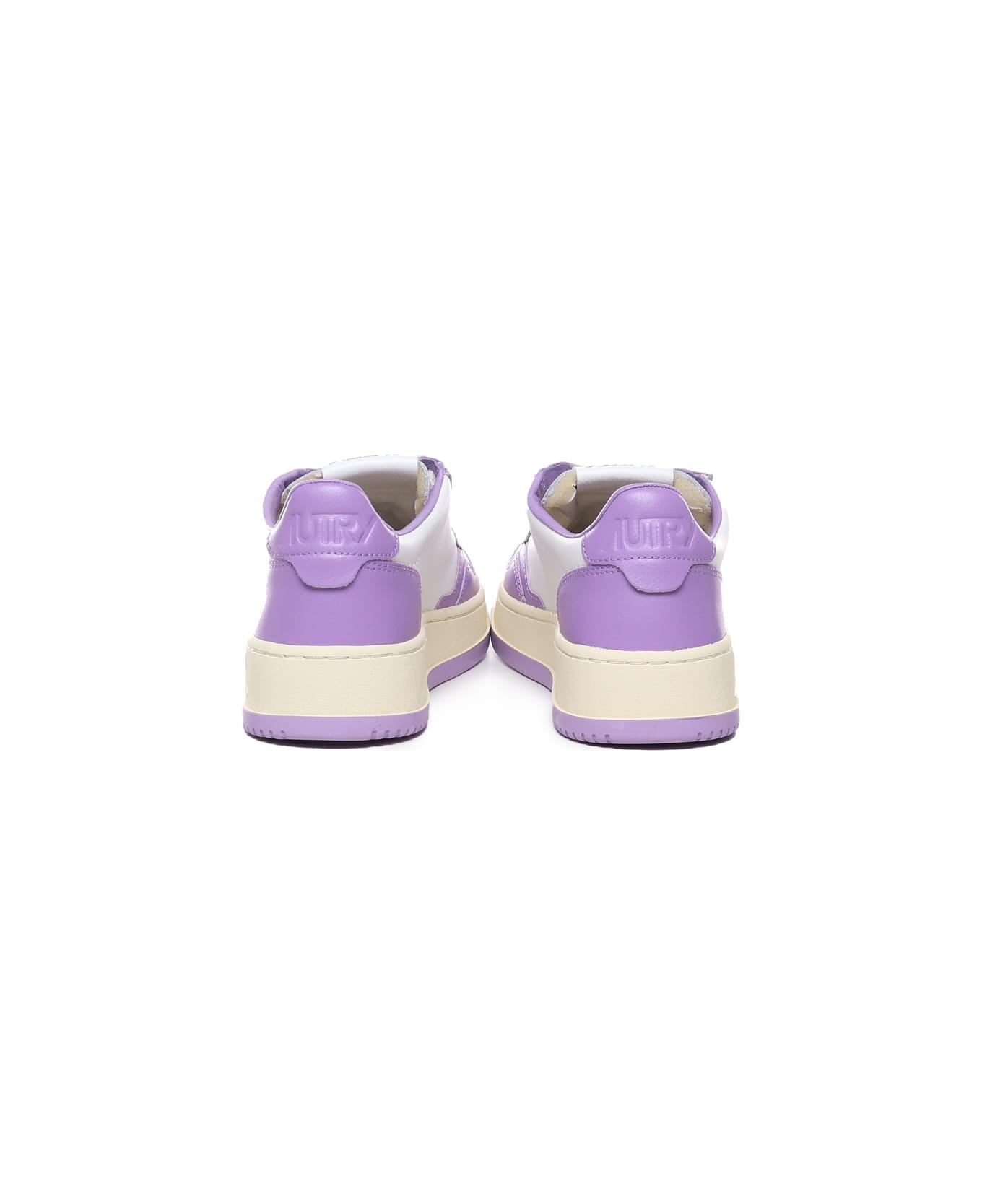 Autry Sneakers Medalist Basse In Pelle Bicolore - Purple