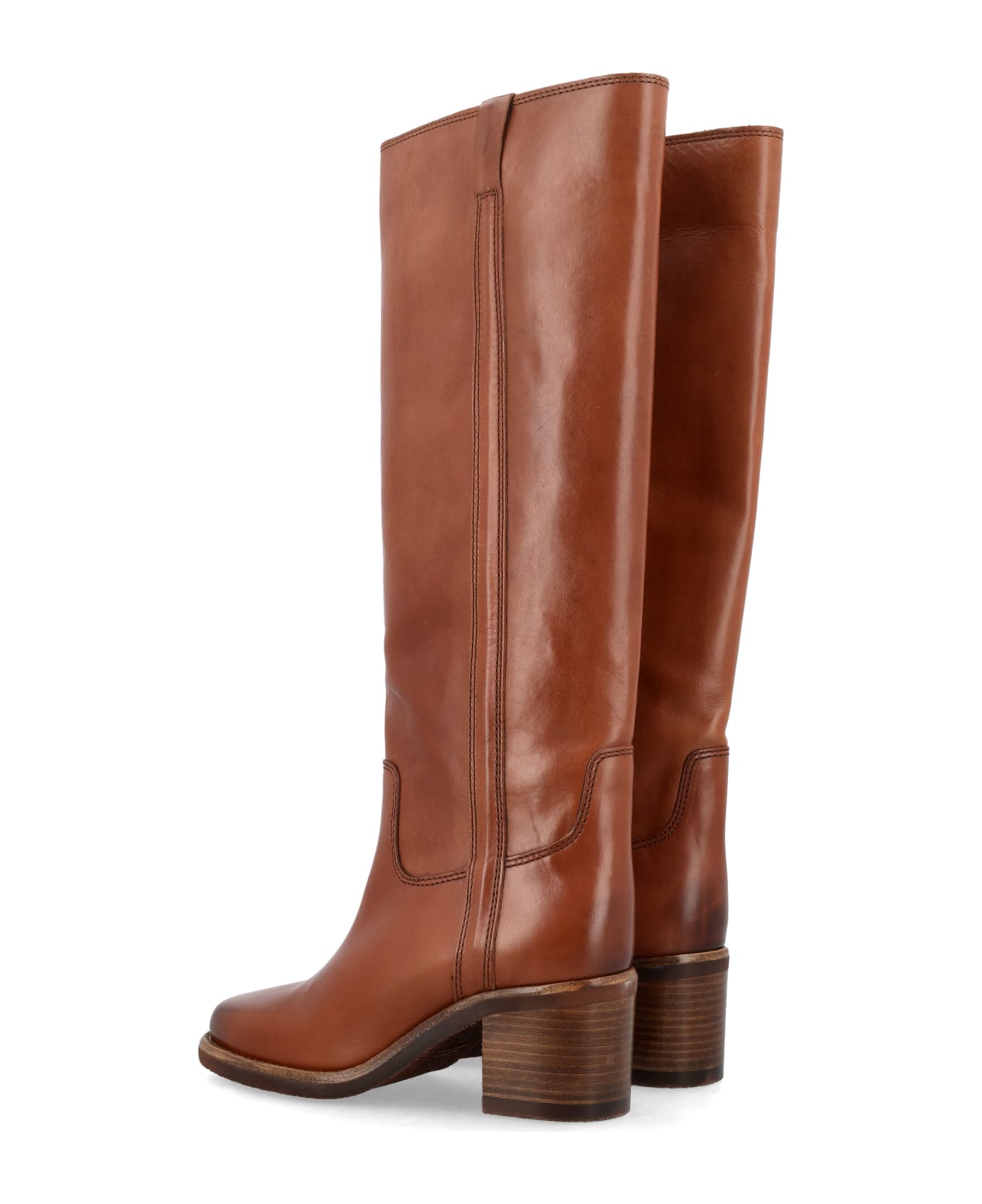 Isabel Marant Seenia Leather Boots - COGNAC ブーツ