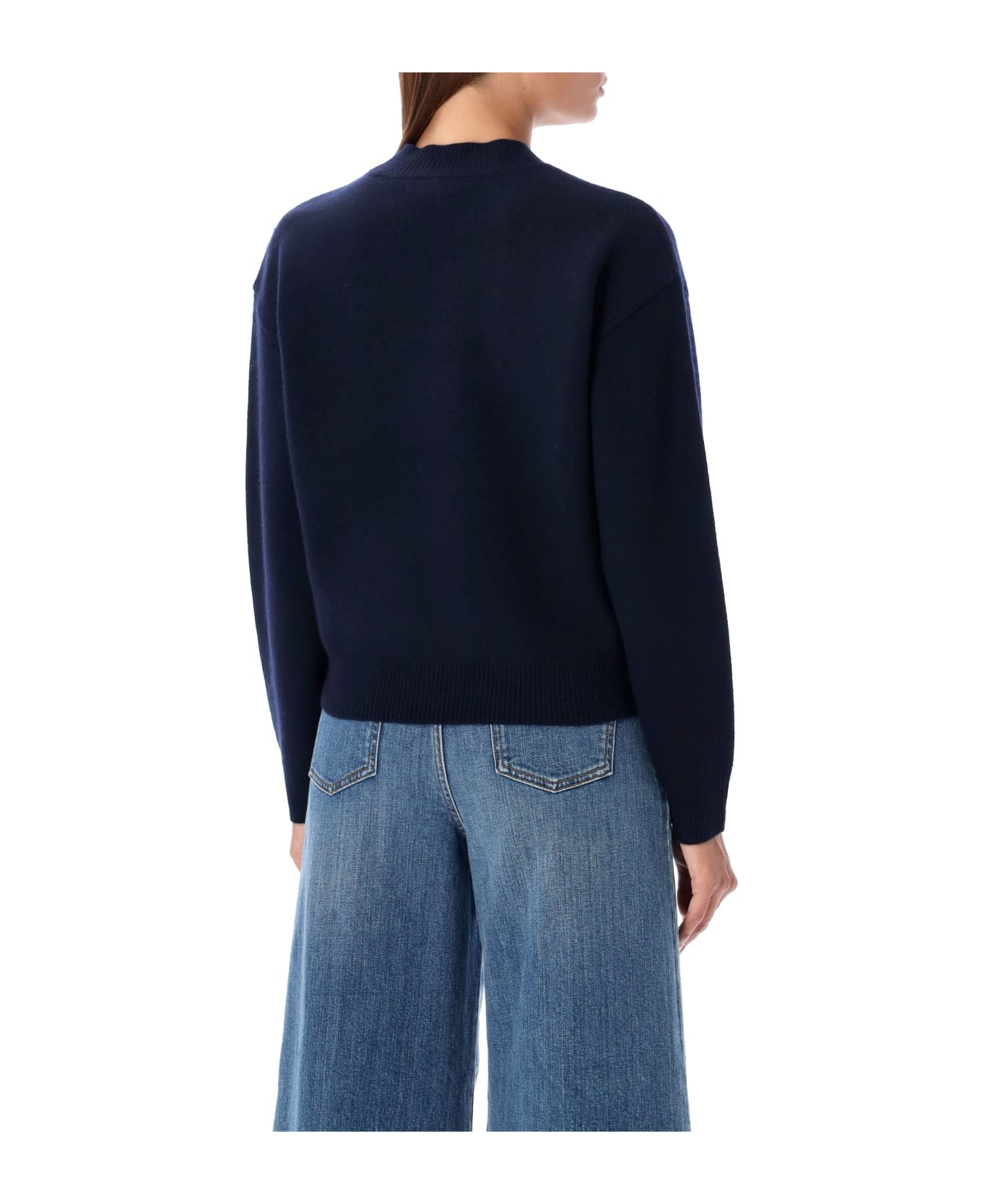 A.P.C. Esther Knit Crew Neck - NAVY