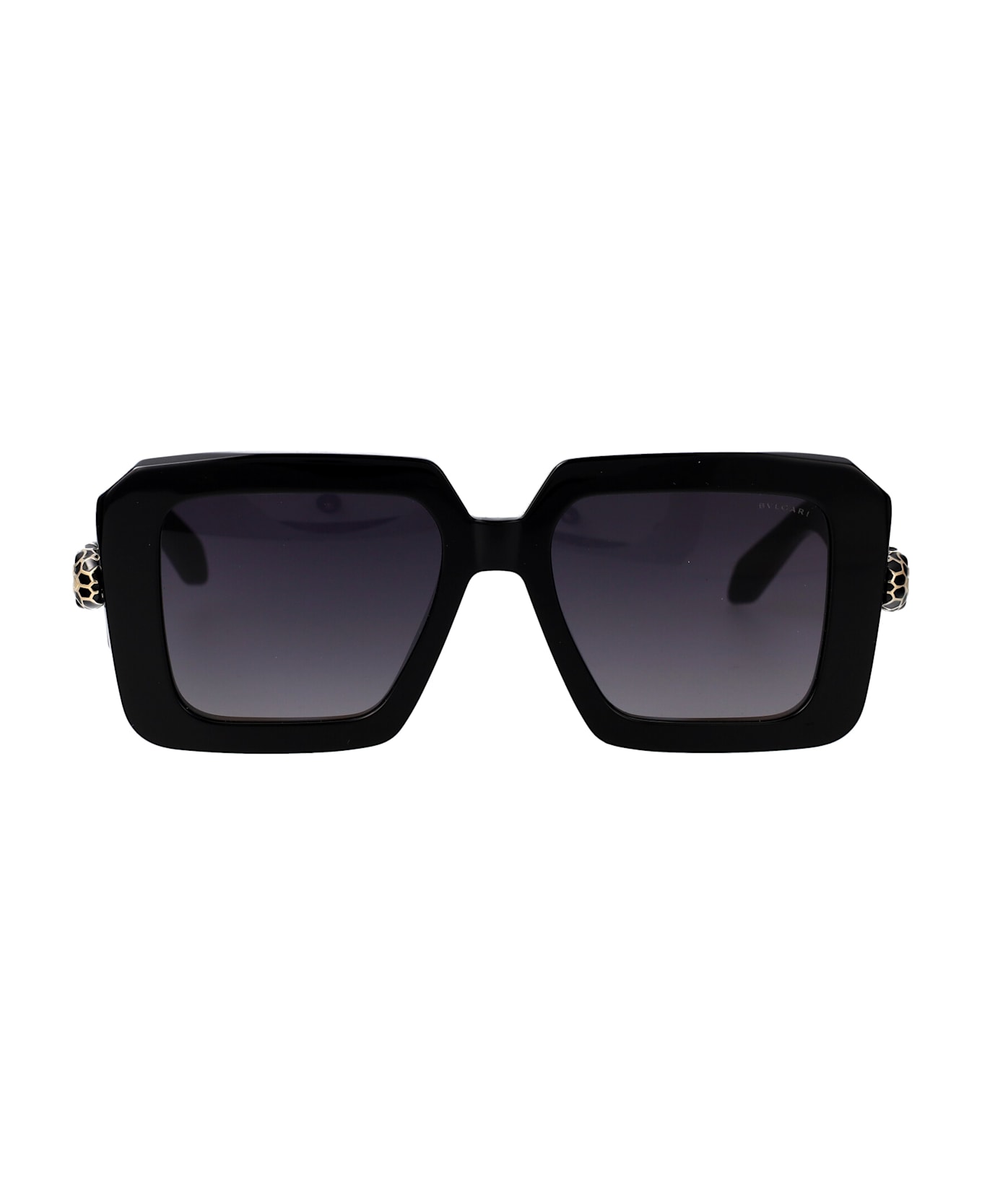 Bulgari Serpenti Sunglasses - 01B SHINY BLACK / GRADIENT SMOKE