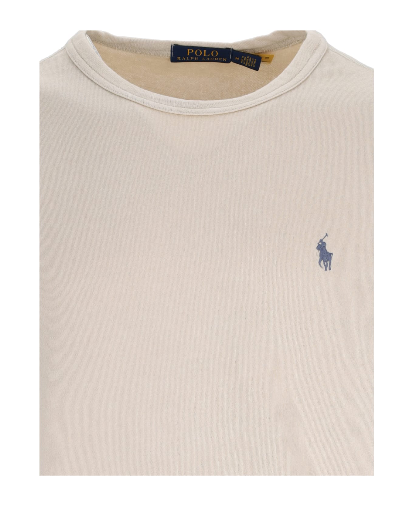 Polo Ralph Lauren Logo Crewneck Sweatshirt - Beige