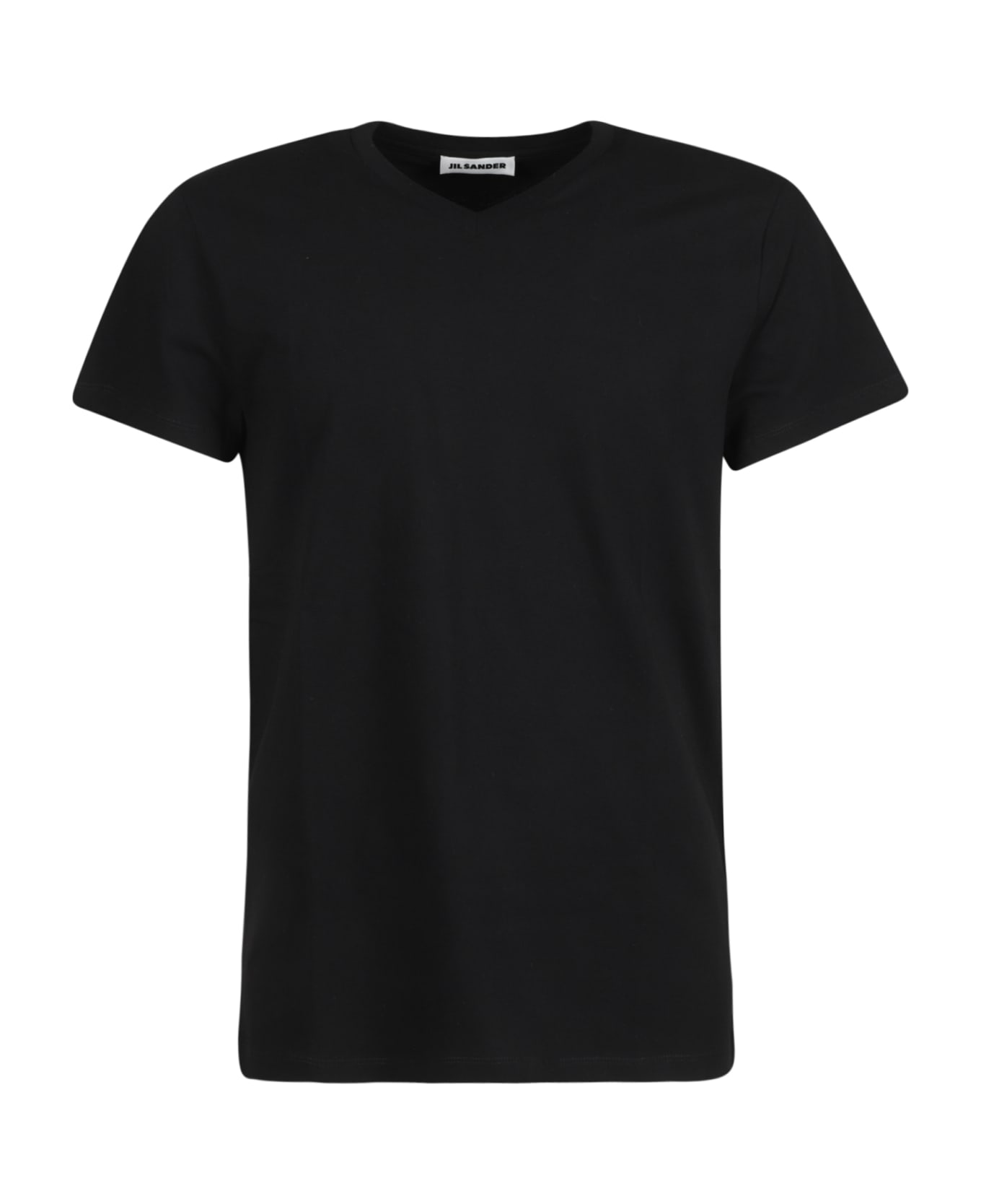 Jil Sander V-neck T-shirt - Black