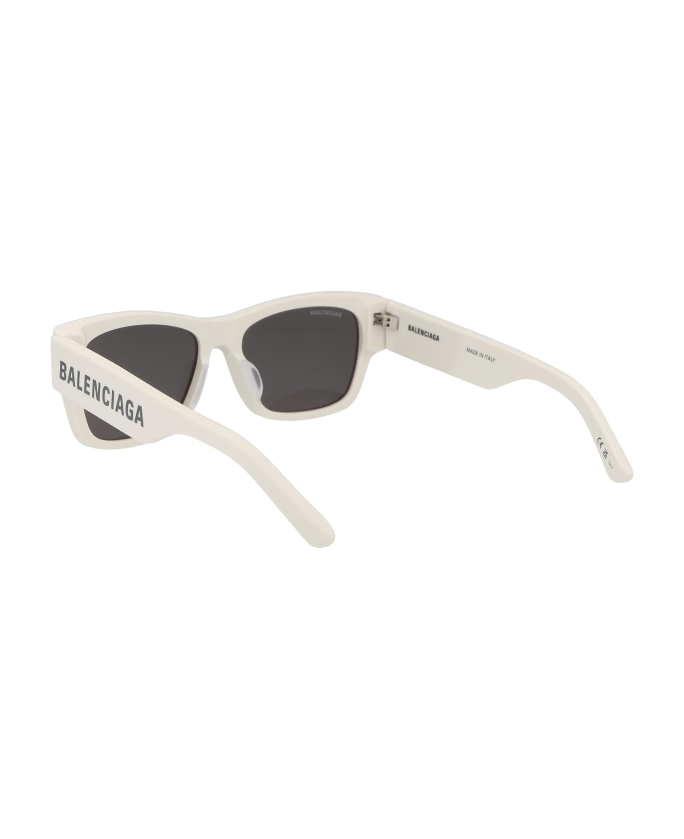 Balenciaga Eyewear Bb0262sa Sunglasses - 003 WHITE WHITE GREY