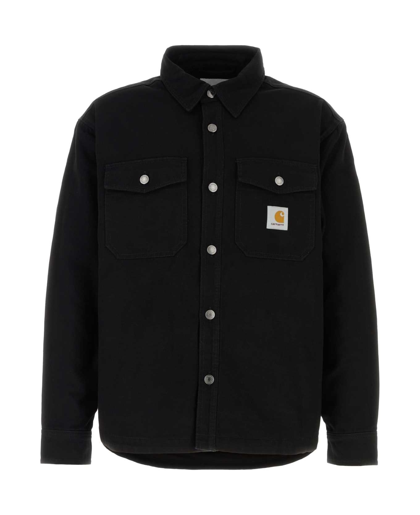 Carhartt Black Canvas Selby Shirt Jac - BLACK