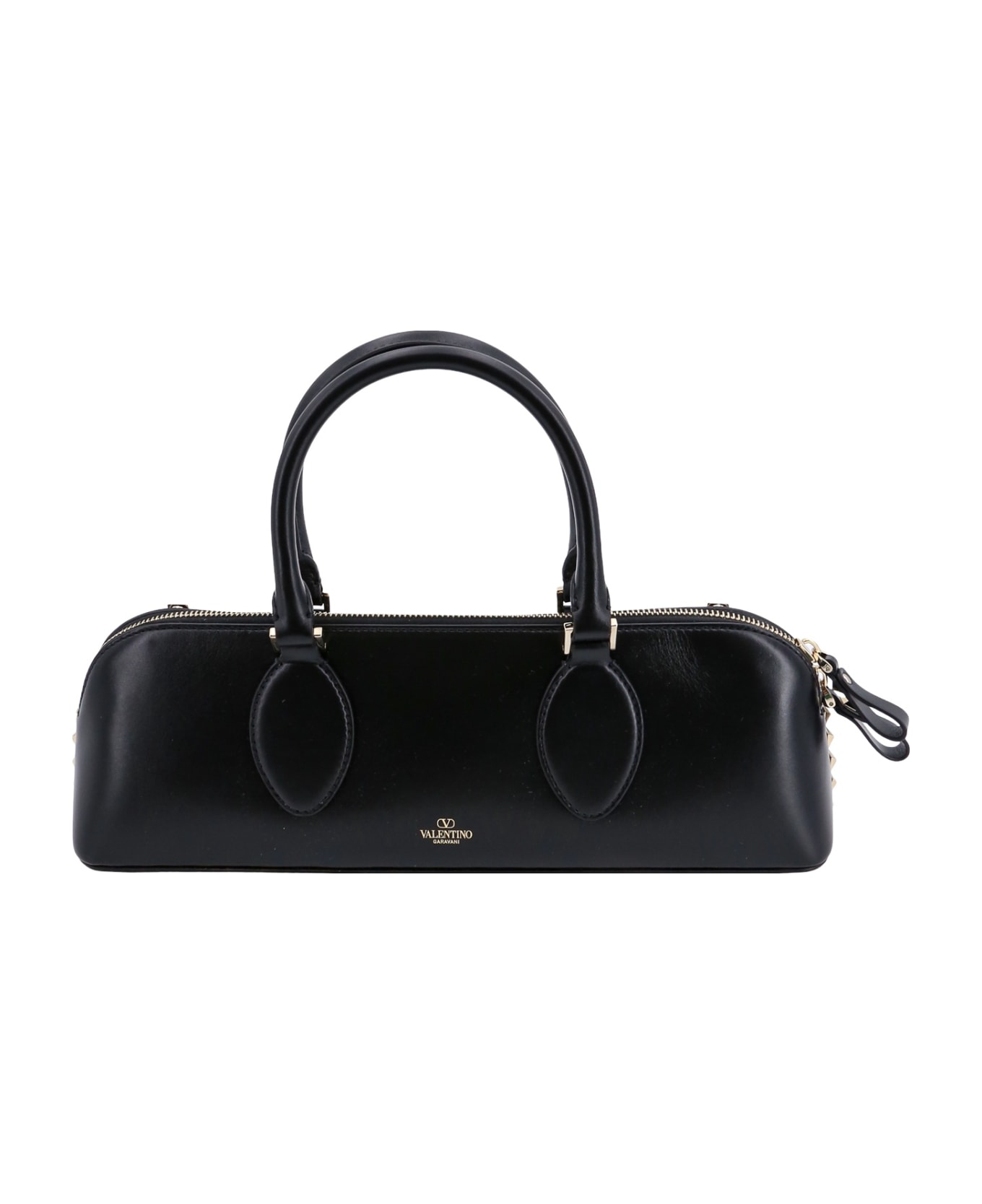 Valentino Garavani Rockstud E/w Leather Handbag - Black トートバッグ