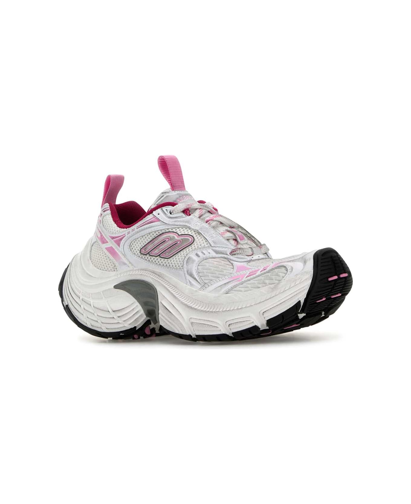 Balenciaga Multicolor Mesh And Rubber 6xl Sneakers - WHITLPINKGRYBLAC