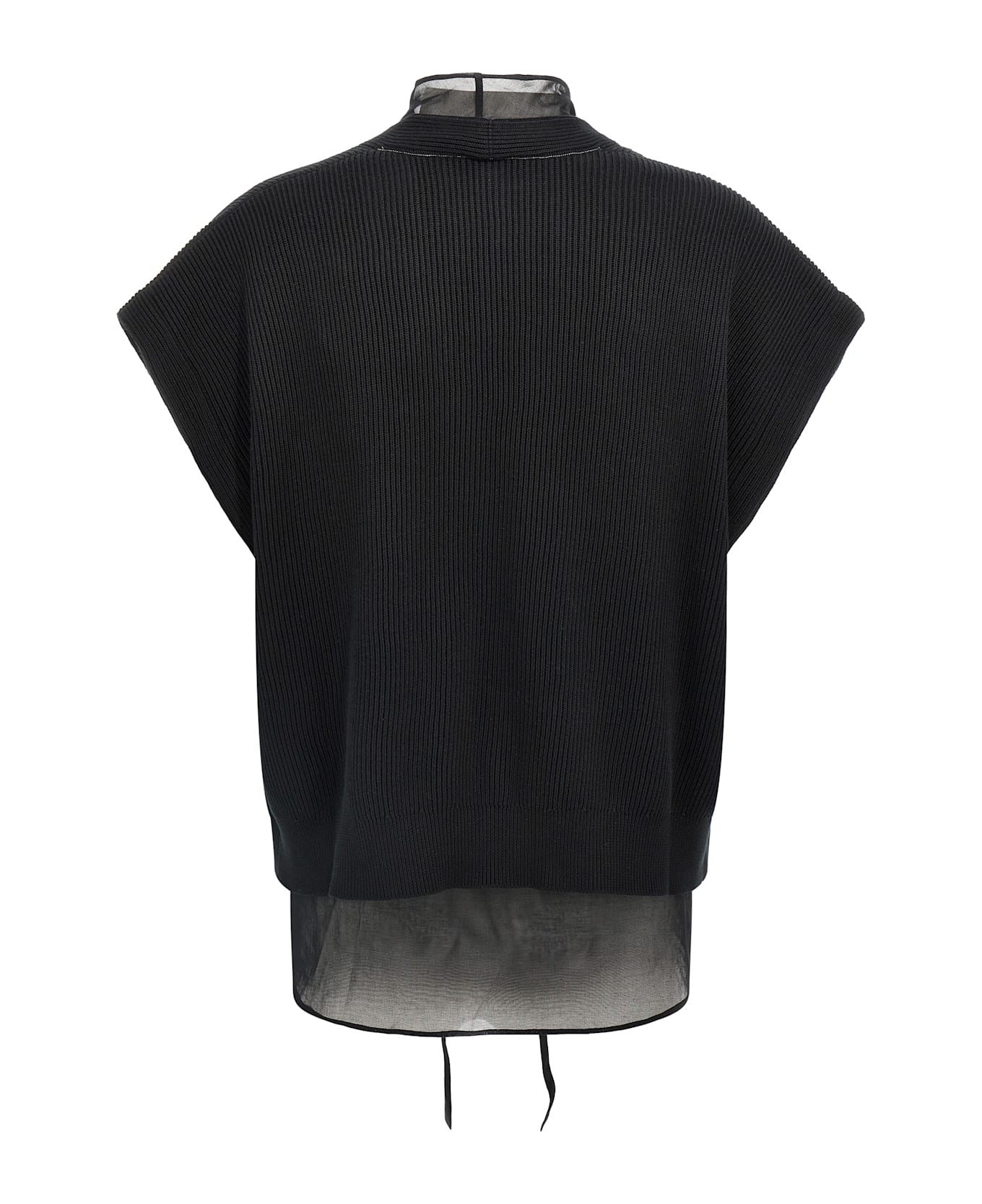 Brunello Cucinelli Layered Cardigan - Black