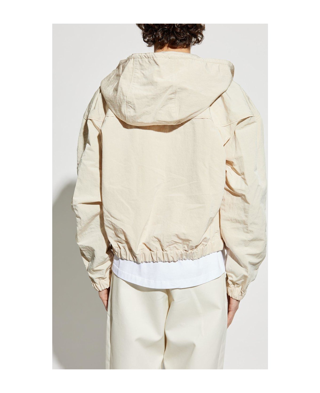 Jacquemus Hooded Zip-up Jacket - NEUTRALS