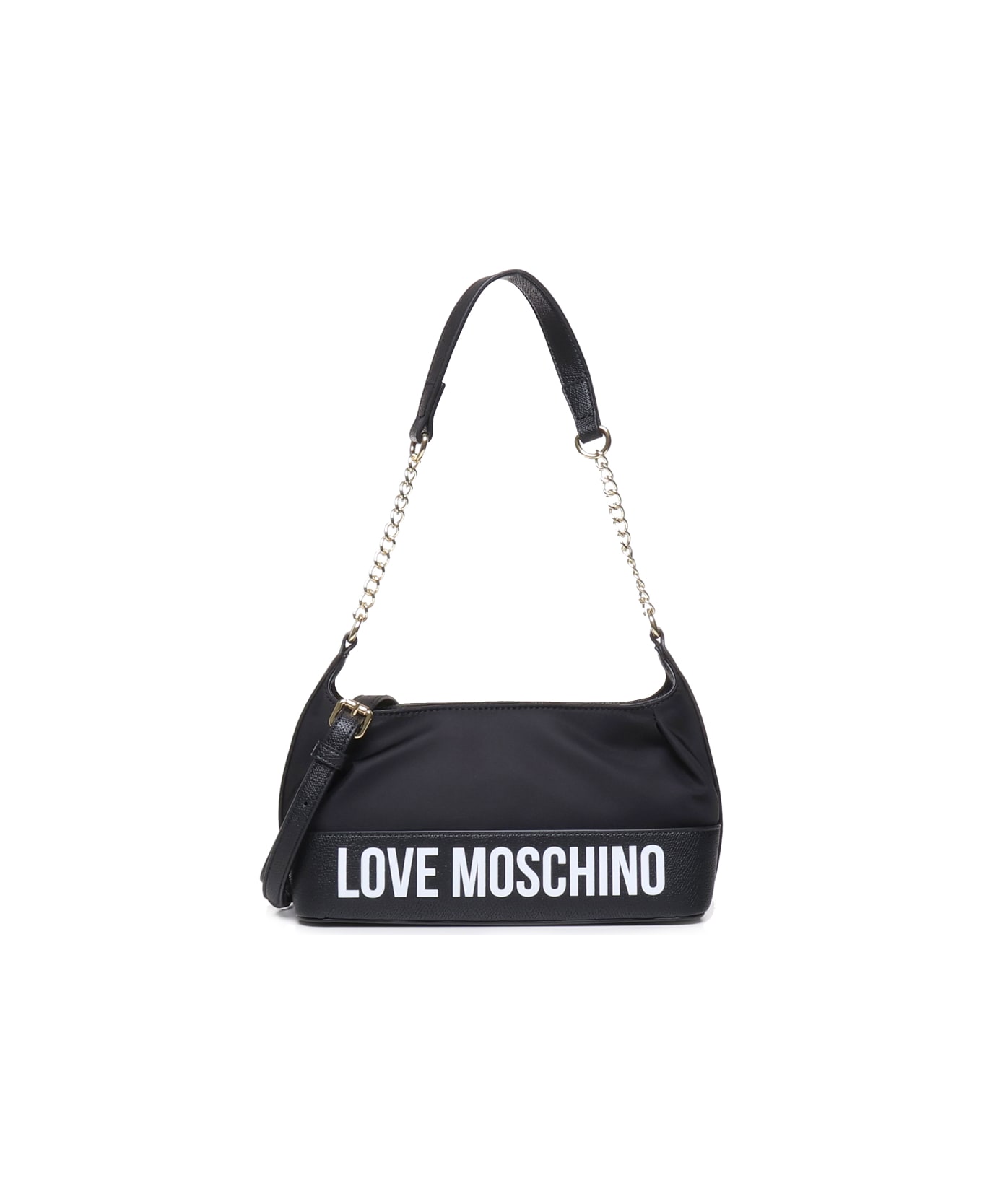 Love Moschino Love Shoulder Bag In Eco-leather - Black ショルダーバッグ