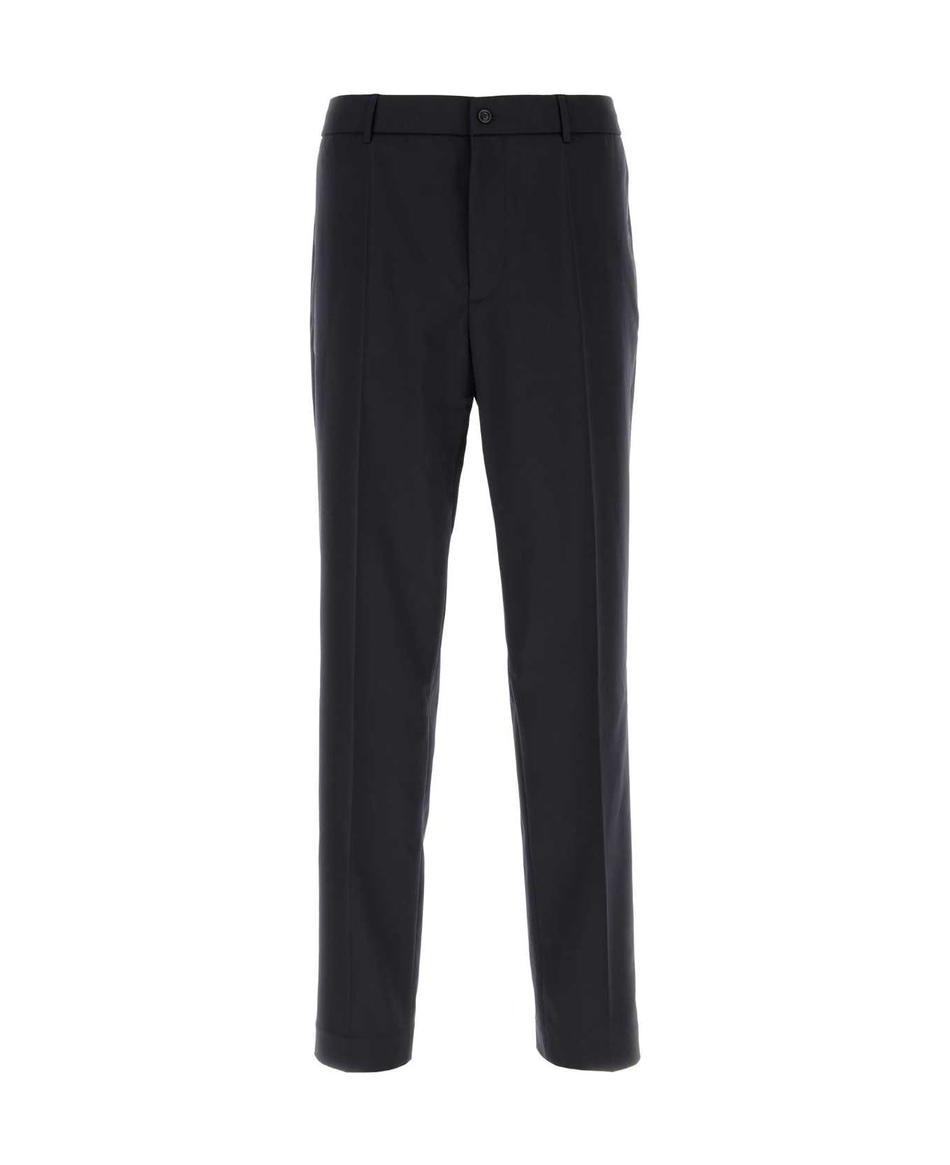 Moncler Midnight Blue Stretch Wool Blend Pant - 77D