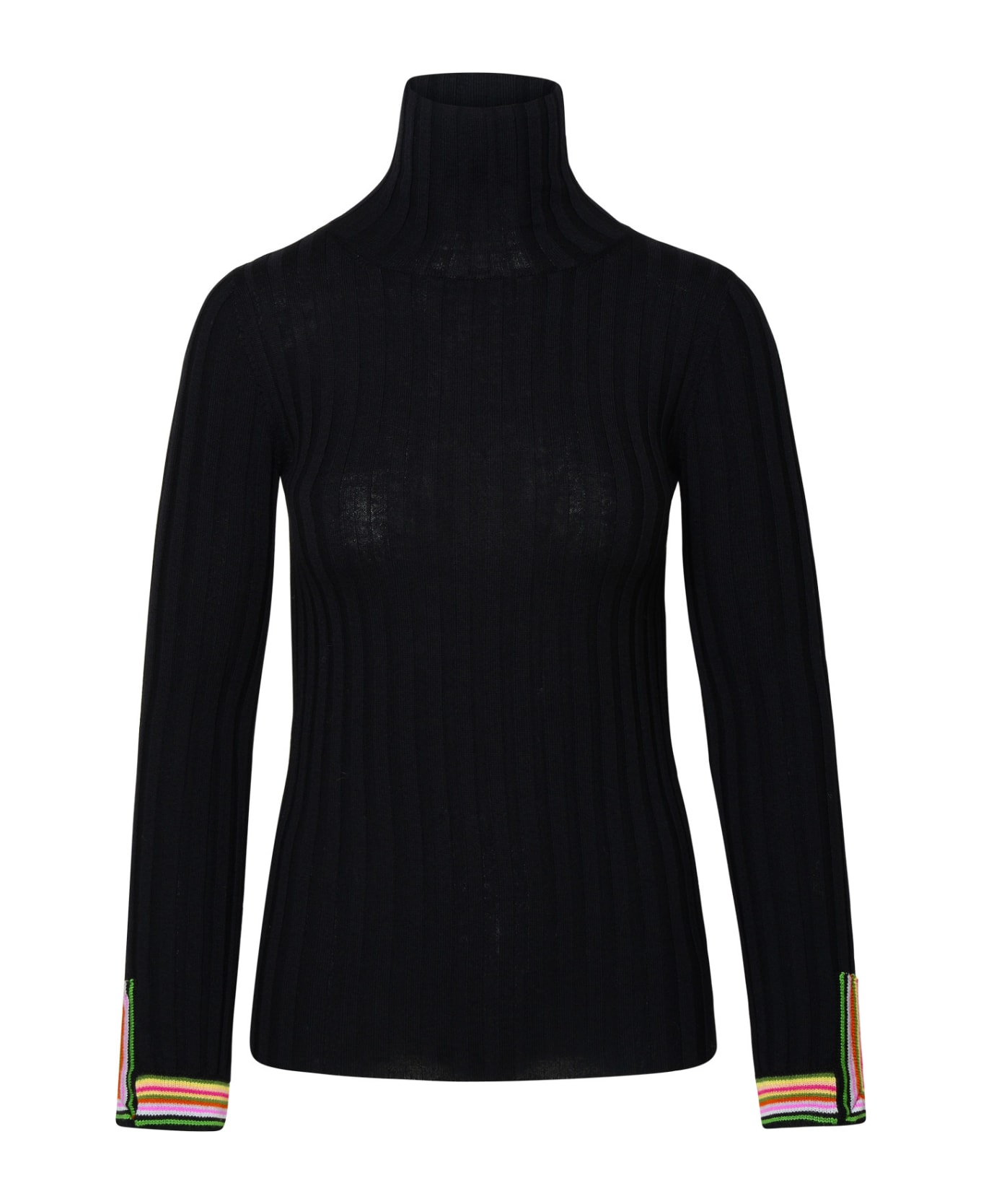 Etro Black Wool Turtleneck Sweater - Black